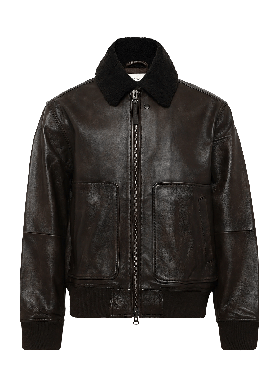 WOOD WOOD - WWKrede x bomber 25478 - vårjackor - worn brown - 1