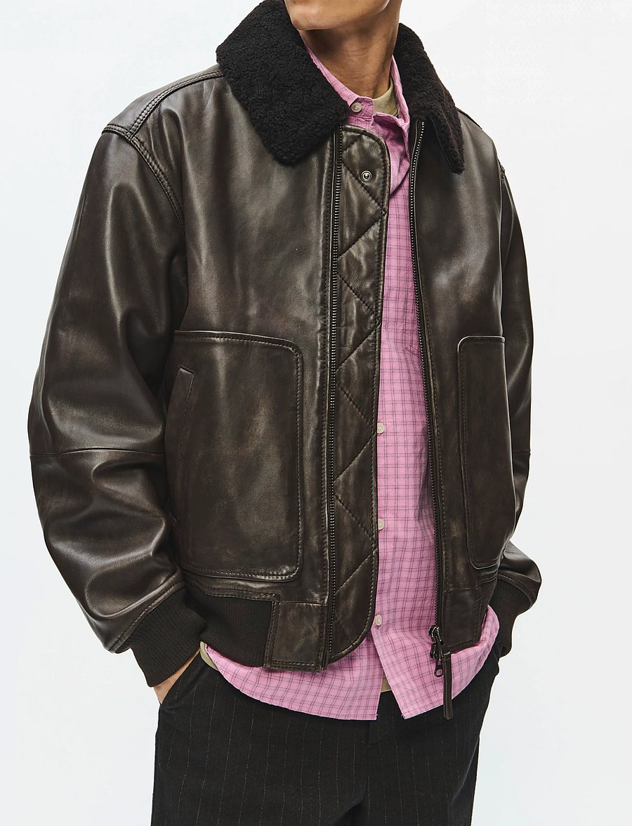 WOOD WOOD - WWKrede x bomber 25478 - vårjackor - worn brown - 0
