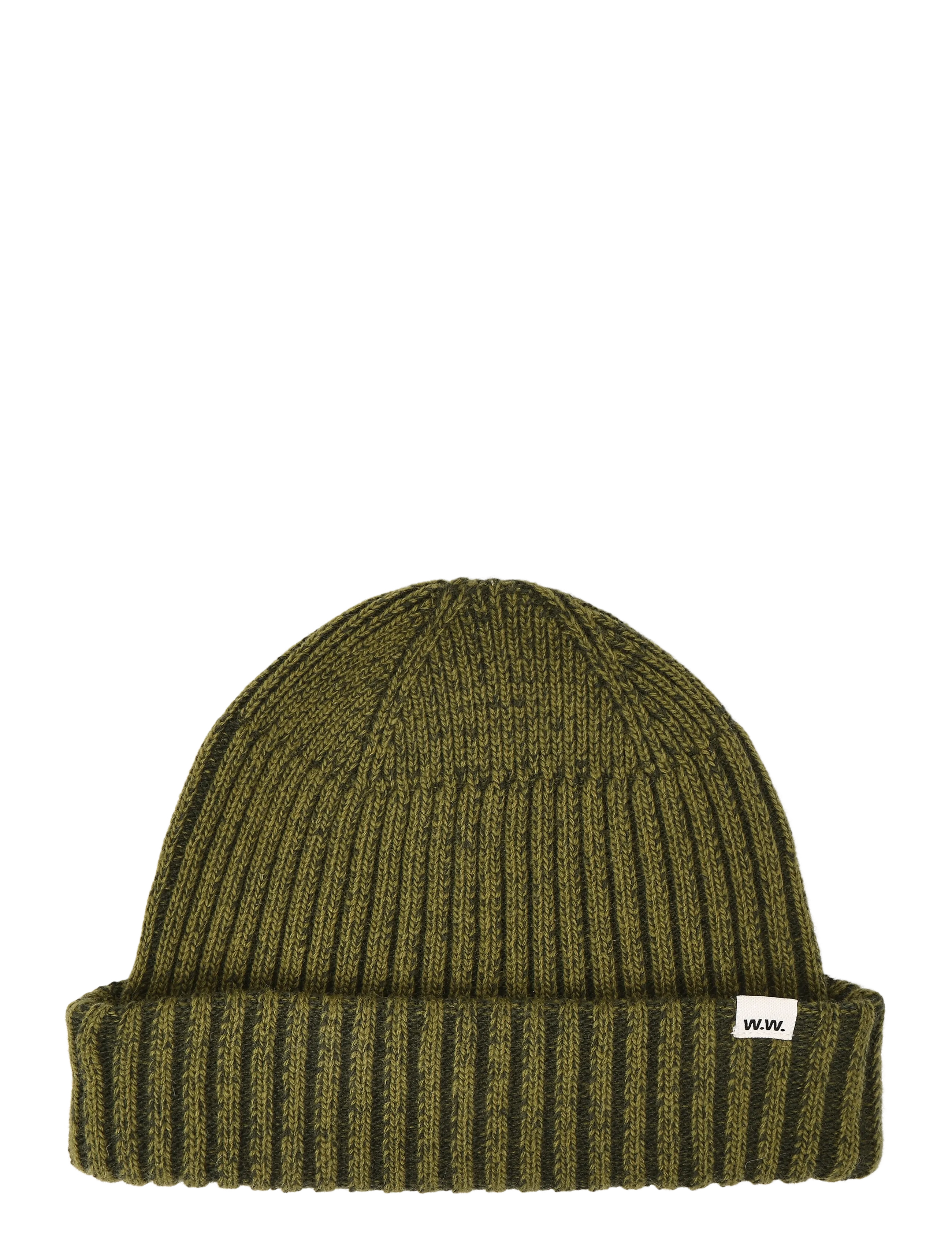 WOOD WOOD WWMilo beanie 25472 - Nordic Style - DEEP DEPTHS MELANGE / khaki/green