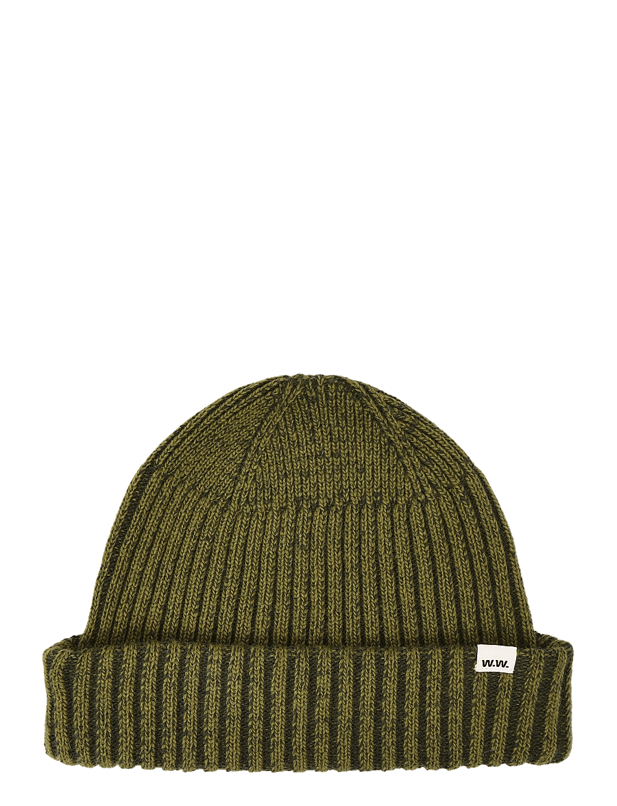 WOOD WOOD - WWMilo beanie 25472 - shoppa efter stil - deep depths melange - 0
