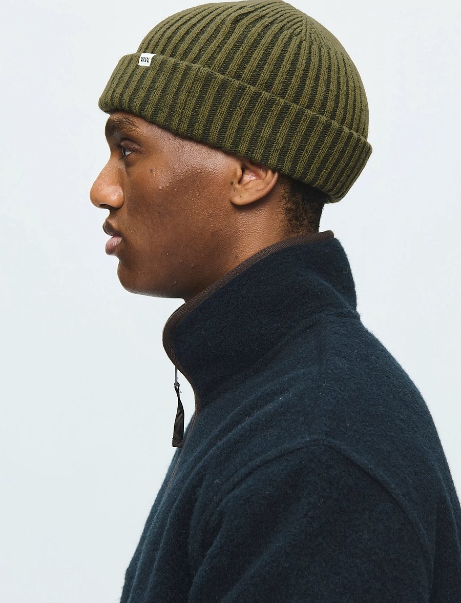 WOOD WOOD - WWMilo beanie 25472 - shoppa efter stil - deep depths melange - 2