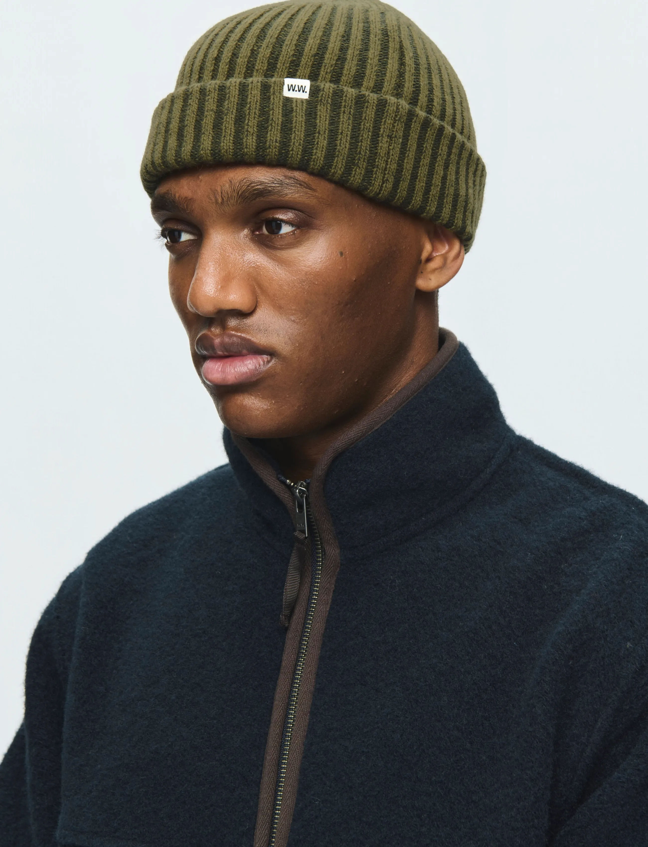 WOOD WOOD - WWMilo beanie 25472 - deep depths melange - 3