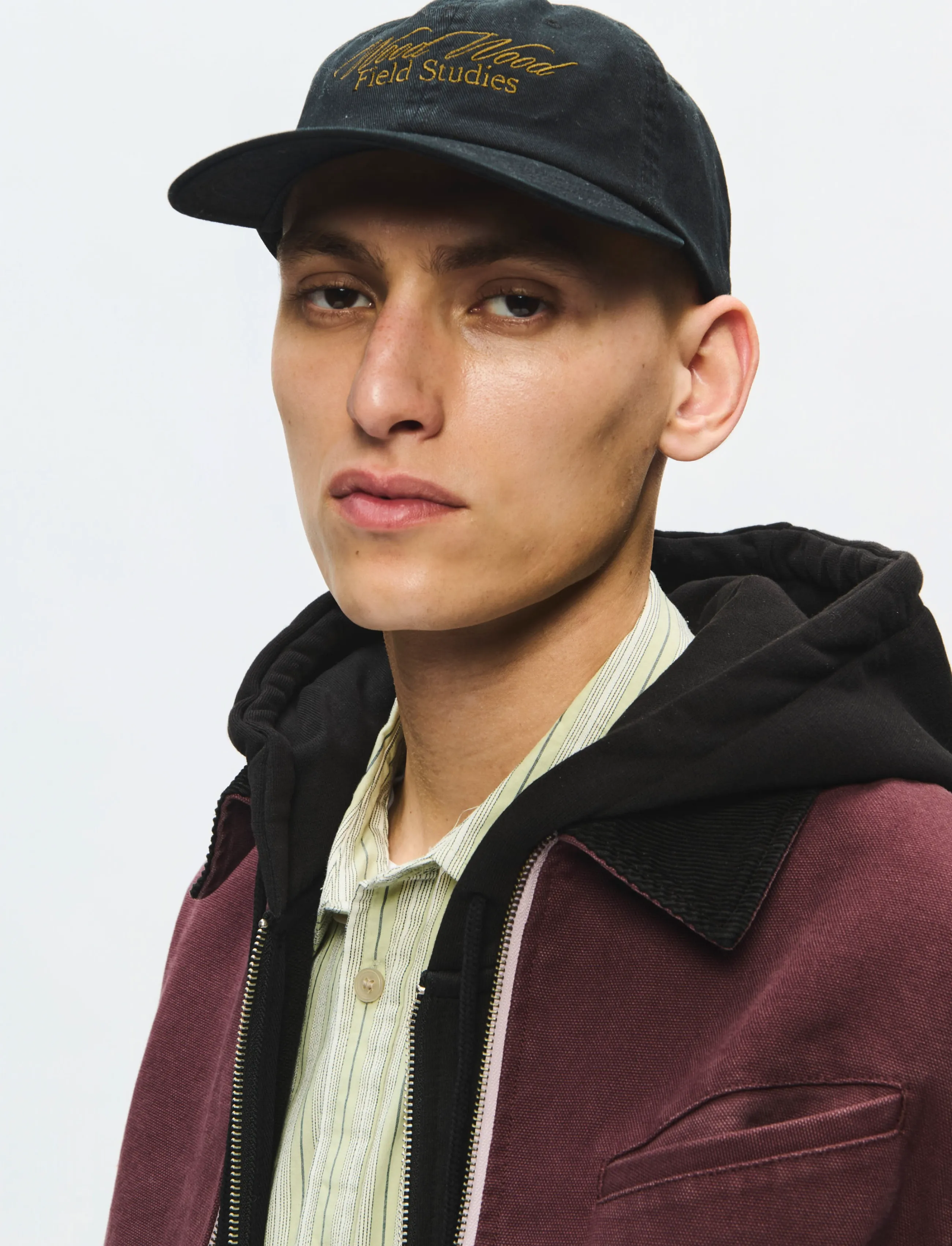 WOOD Wwfield Studies Cap 25246, One Size, Headwear, Schwarz - Caps, Männerswear