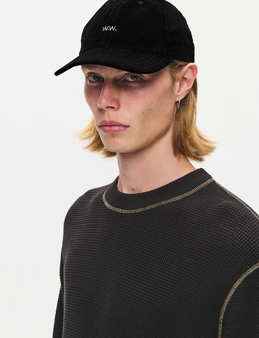 WOOD WOOD - WWW.W. cap 25402 - kepsar - black - 0