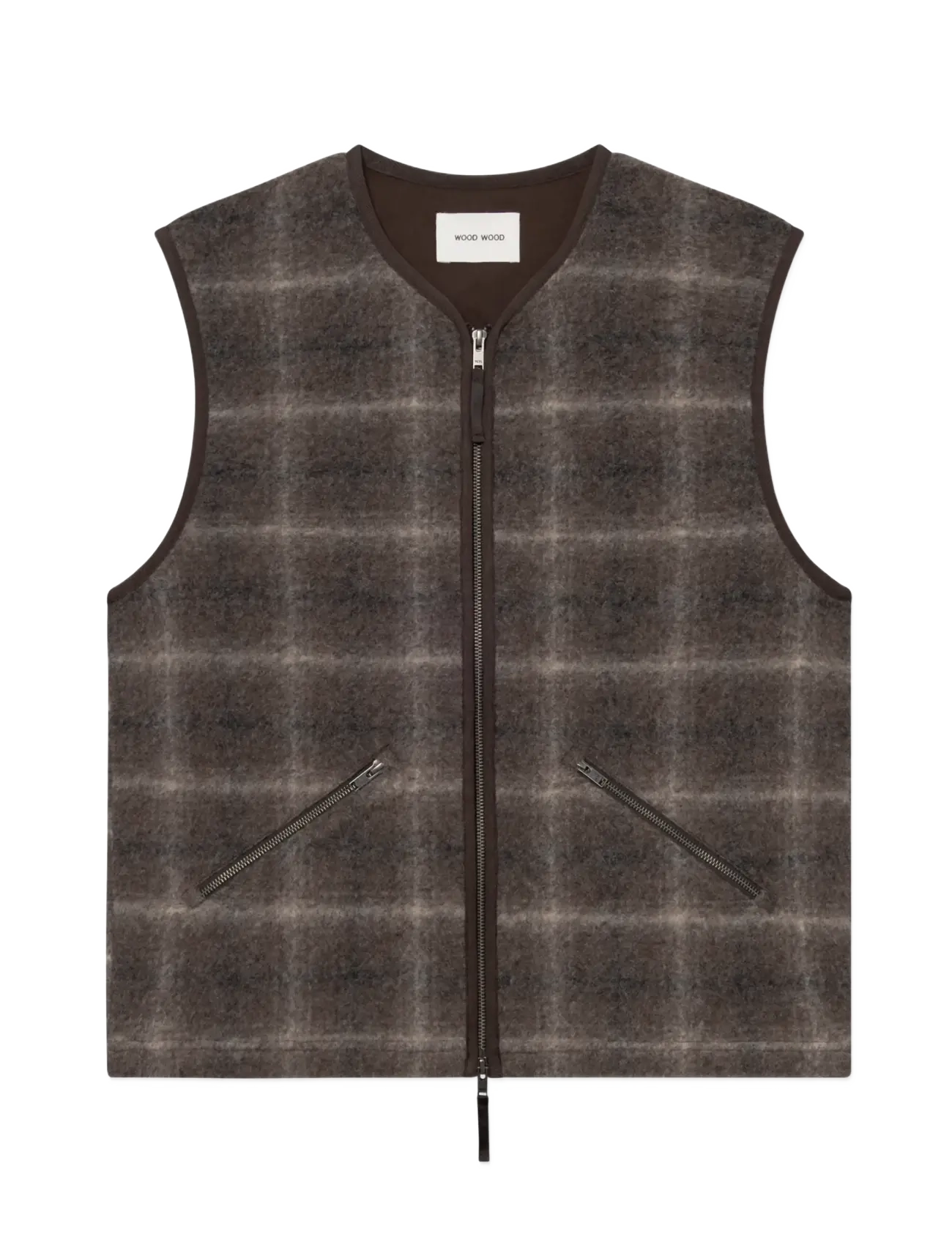 WOOD WOOD - WWEik vest 25480 - teddy sweaters - delicioso check - 1