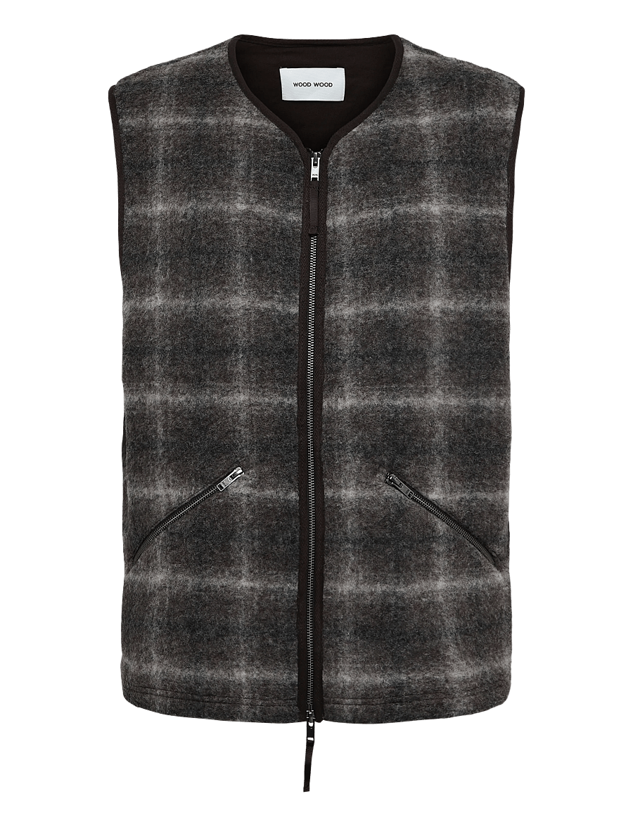WOOD WOOD - WWEik vest 25480 - västar - delicioso check - 1