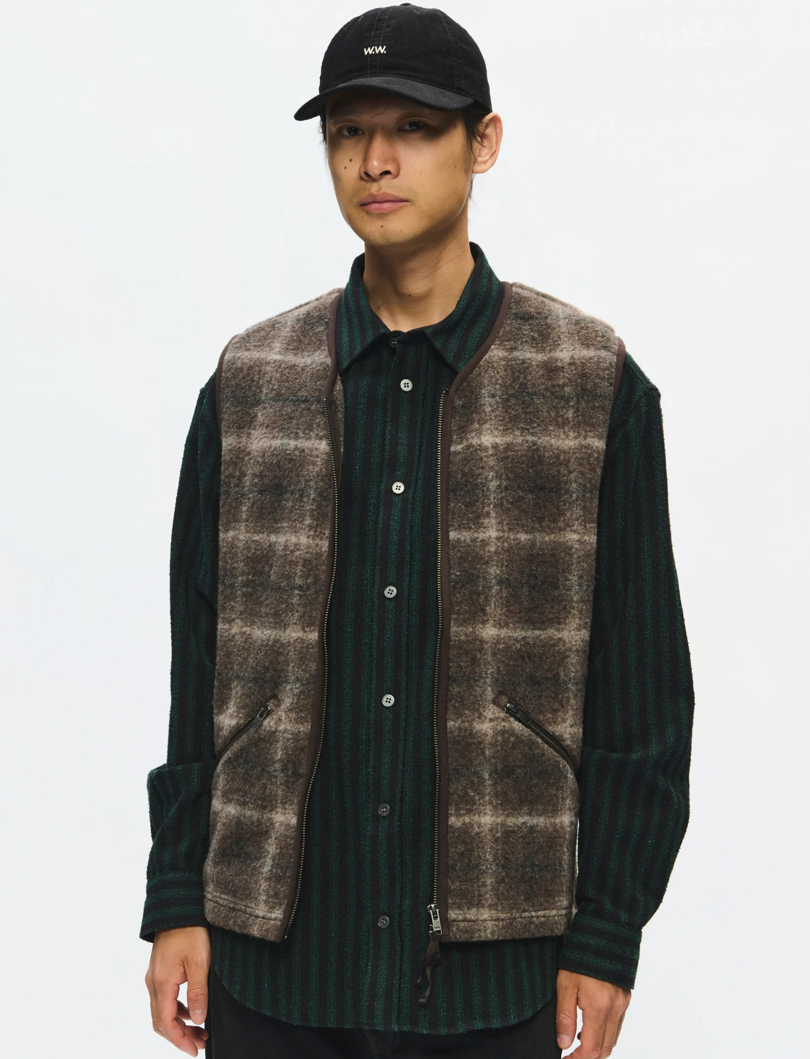 WOOD WOOD - WWEik vest 25480 - teddy sweaters - delicioso check - 2