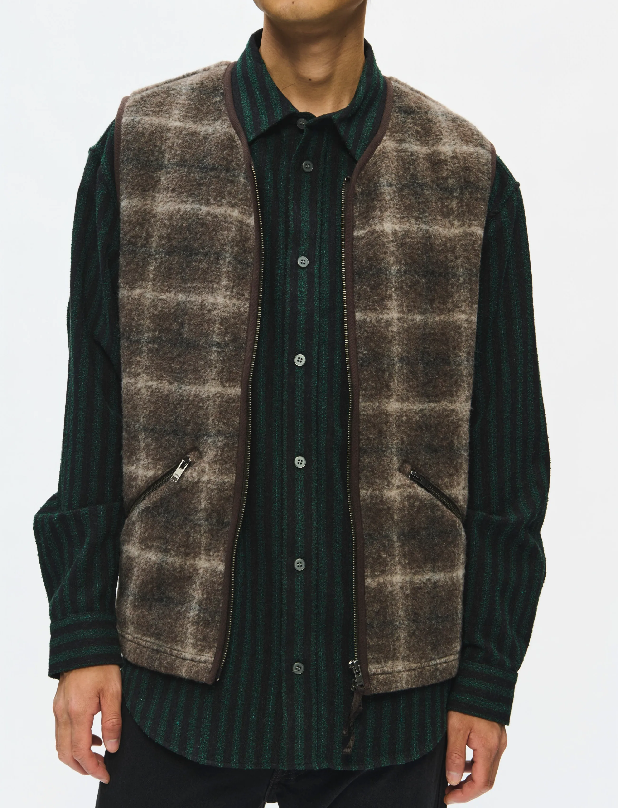 WOOD WOOD - WWEik vest 25480 - teddy sweaters - delicioso check - 3
