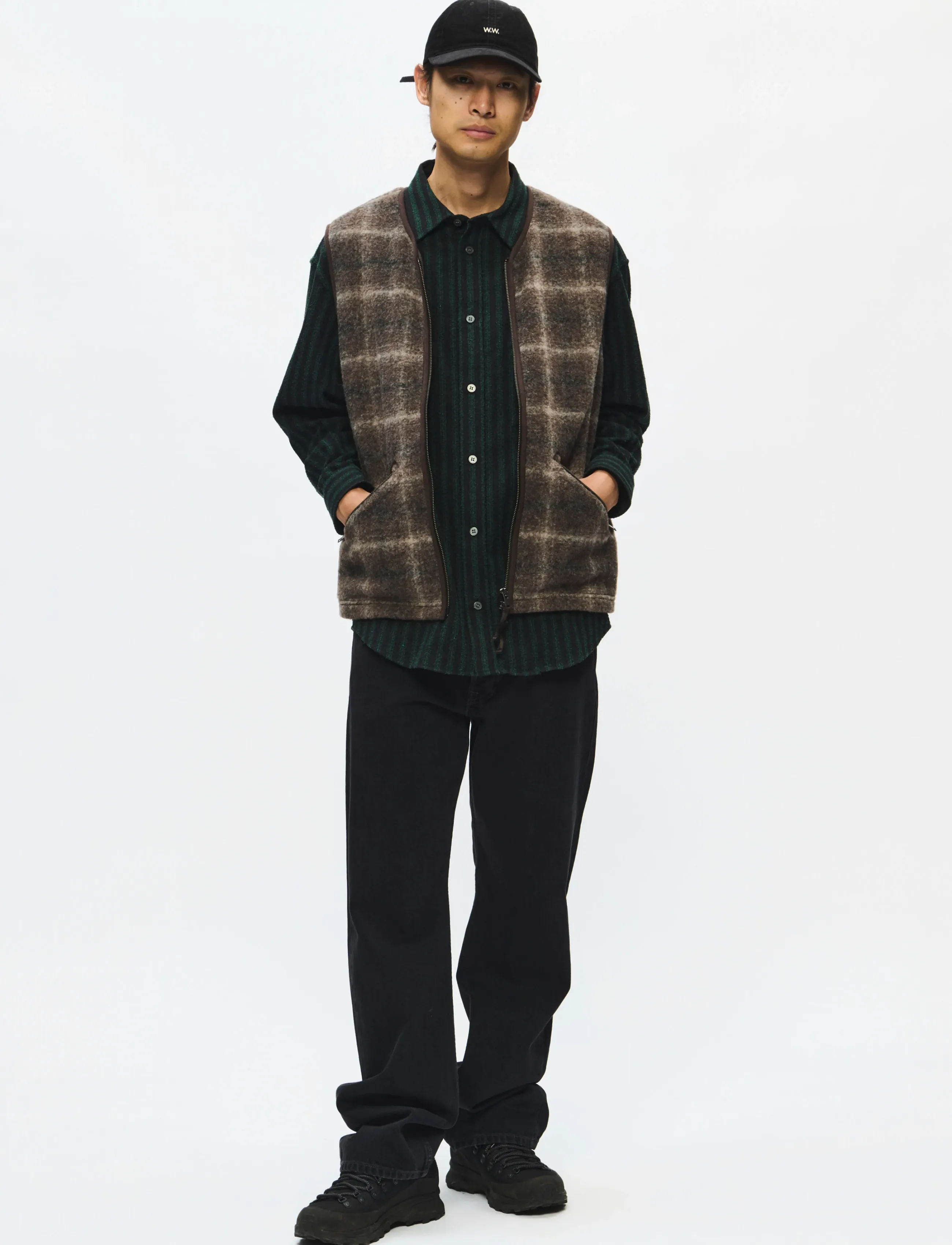 WOOD WOOD - WWEik vest 25480 - teddy sweaters - delicioso check - 4