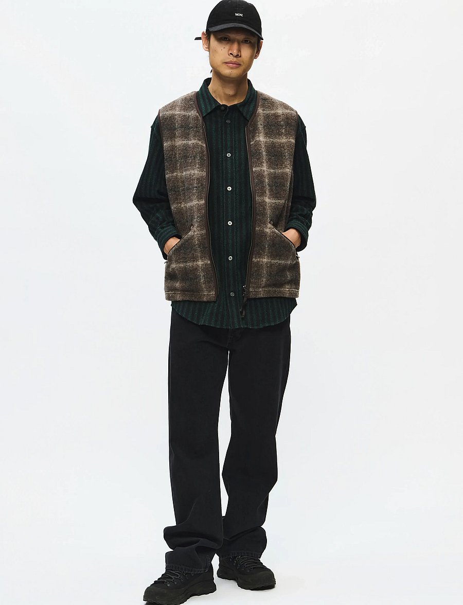WOOD WOOD - WWEik vest 25480 - teddy sweaters - delicioso check - 4