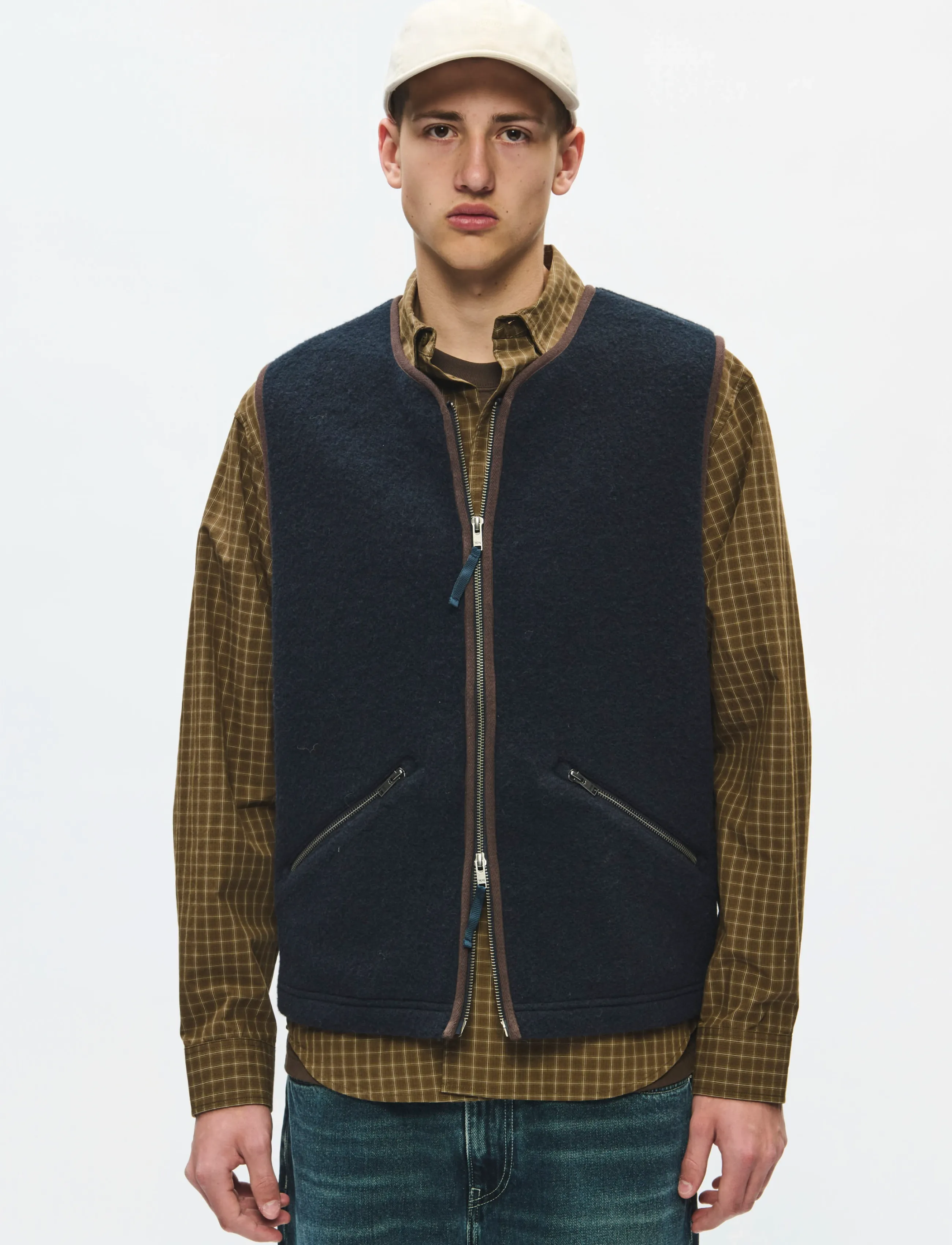 WOOD WOOD WWEik vest 25480 - Stickade västar - SALUTE / navy