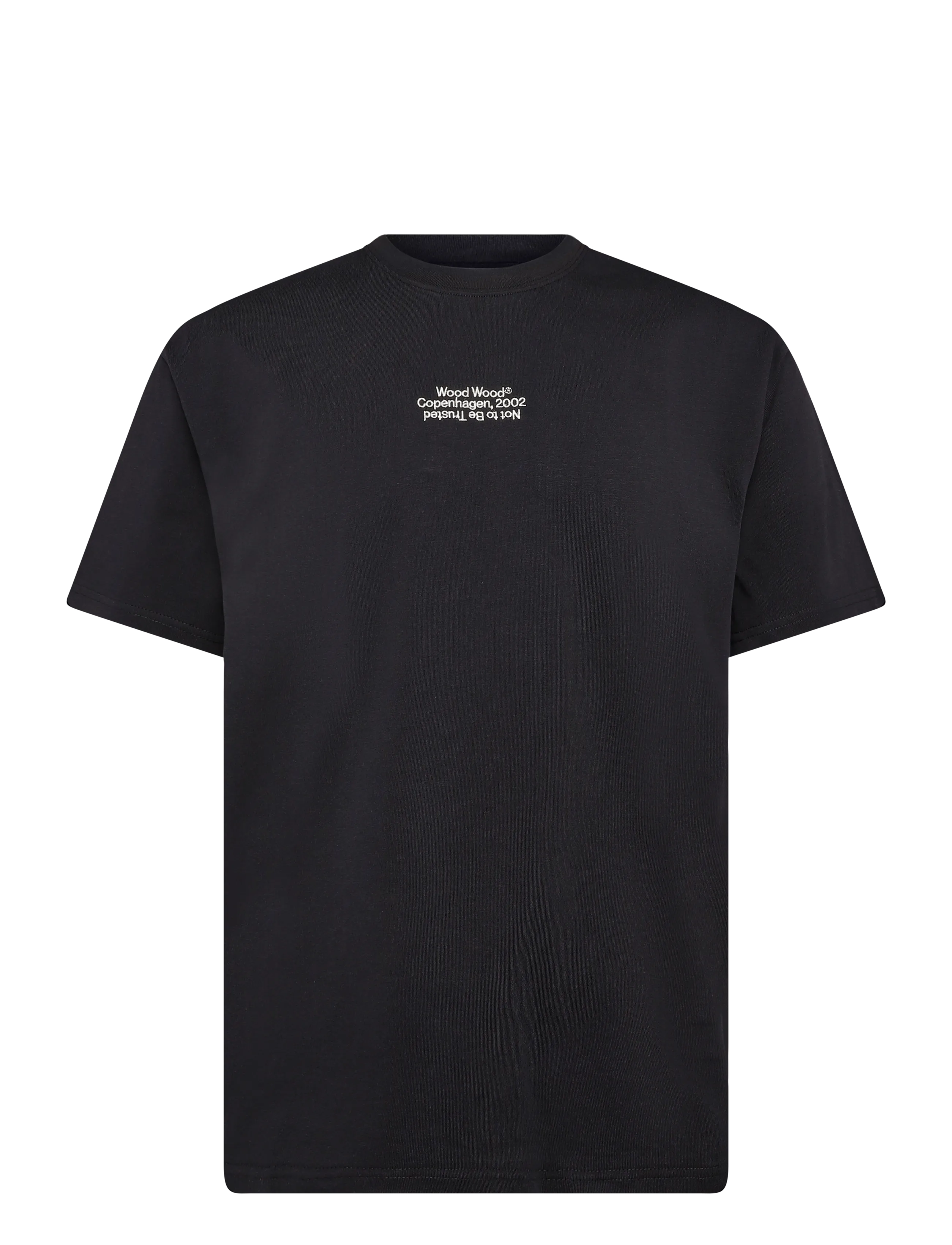 WOOD WOOD - WWOliver tee 25490 - kurzärmelige t-shirts - black - 1