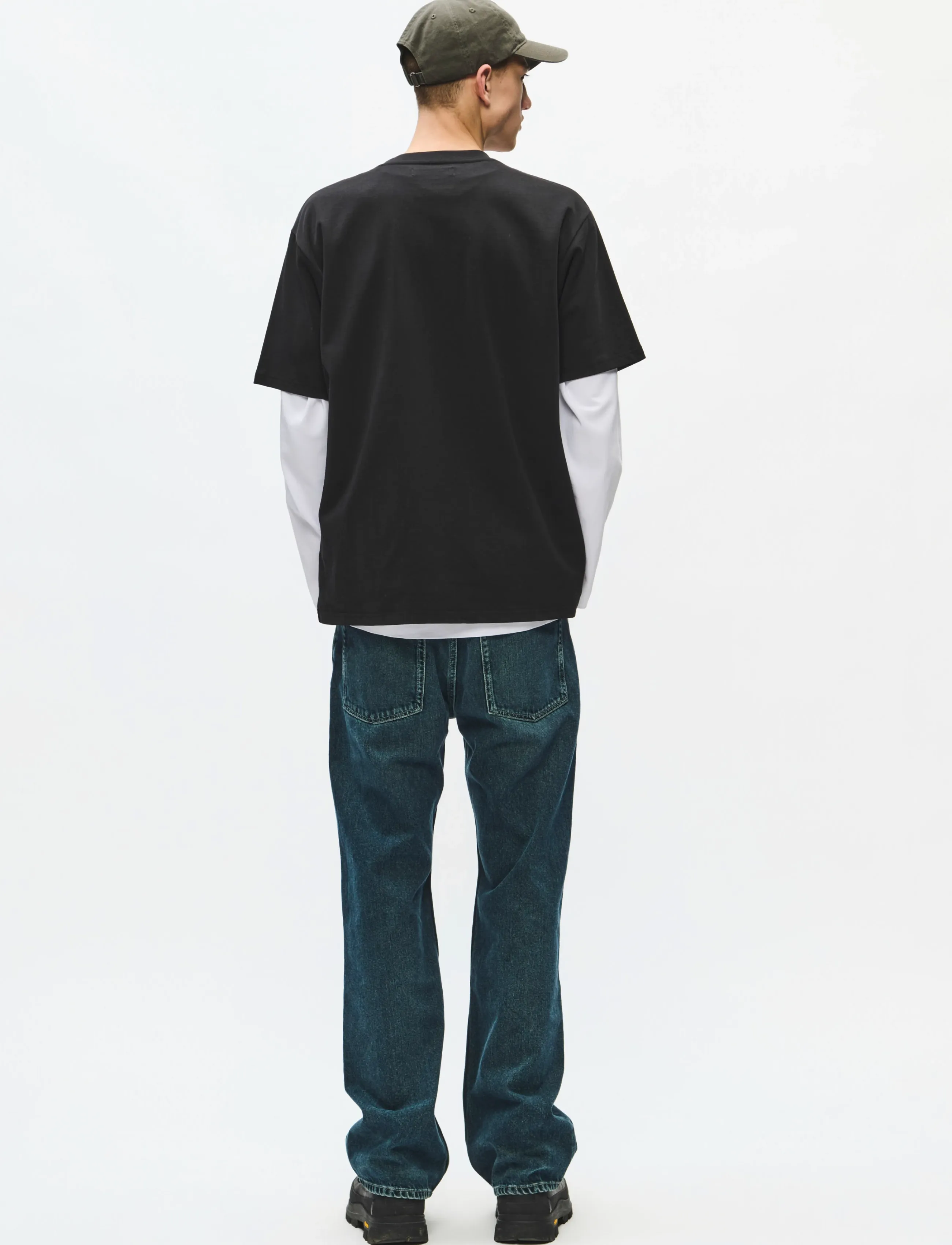 WOOD WOOD - WWOliver tee 25490 - lühikeste varrukatega t-särgid - black - 3