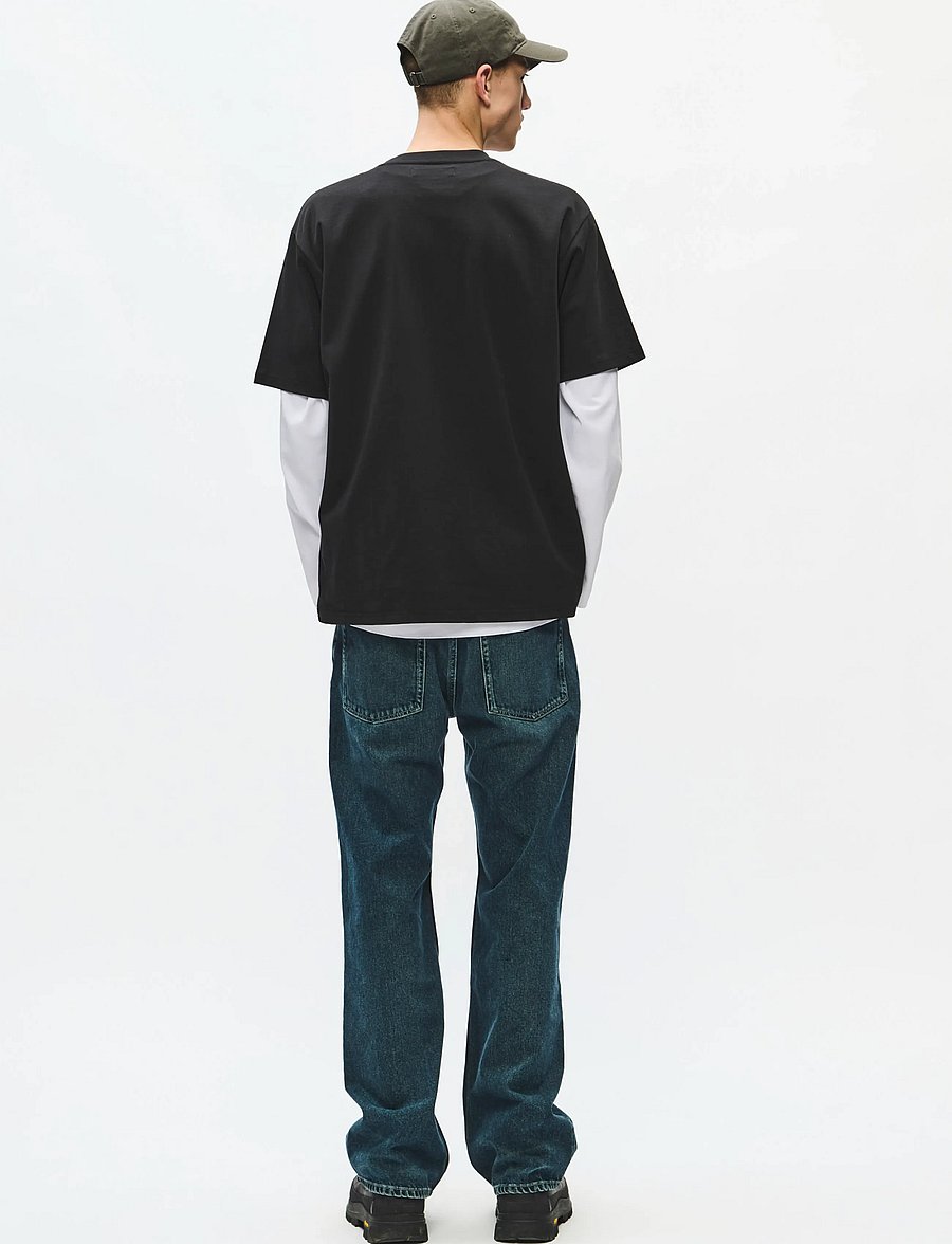 WOOD WOOD - WWOliver tee 25490 - lühikeste varrukatega t-särgid - black - 3