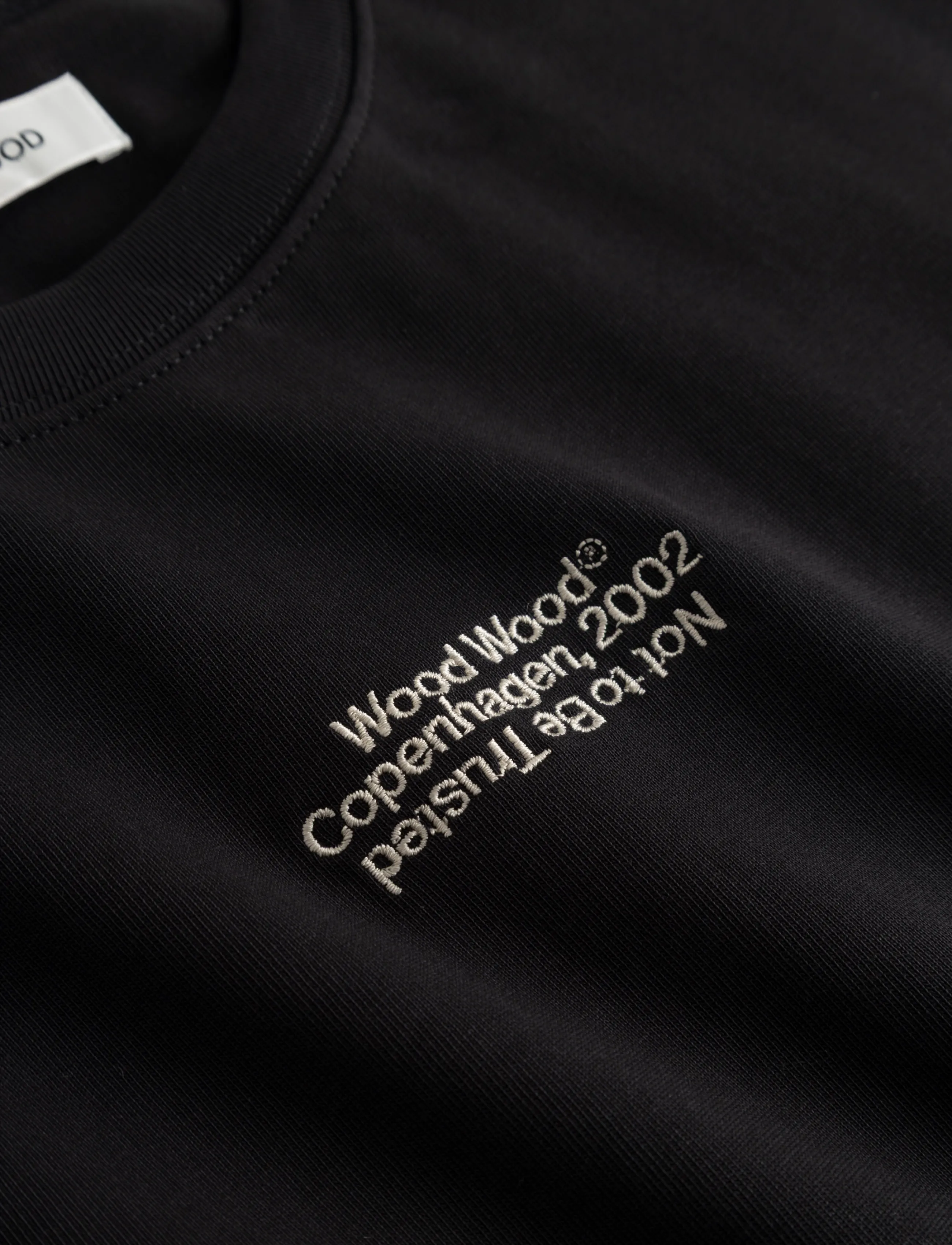 WOOD WOOD - WWOliver tee 25490 - lühikeste varrukatega t-särgid - black - 5