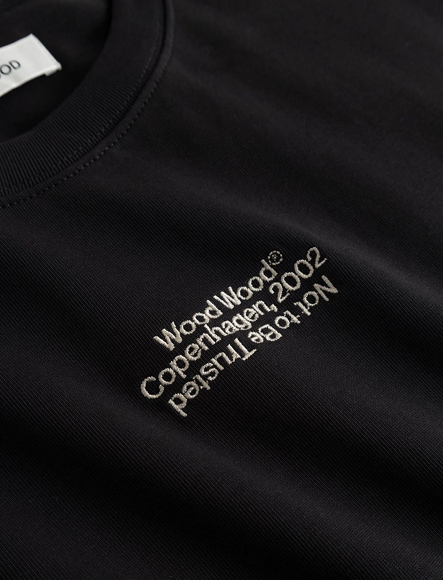 WOOD WOOD - WWOliver tee 25490 - lühikeste varrukatega t-särgid - black - 5