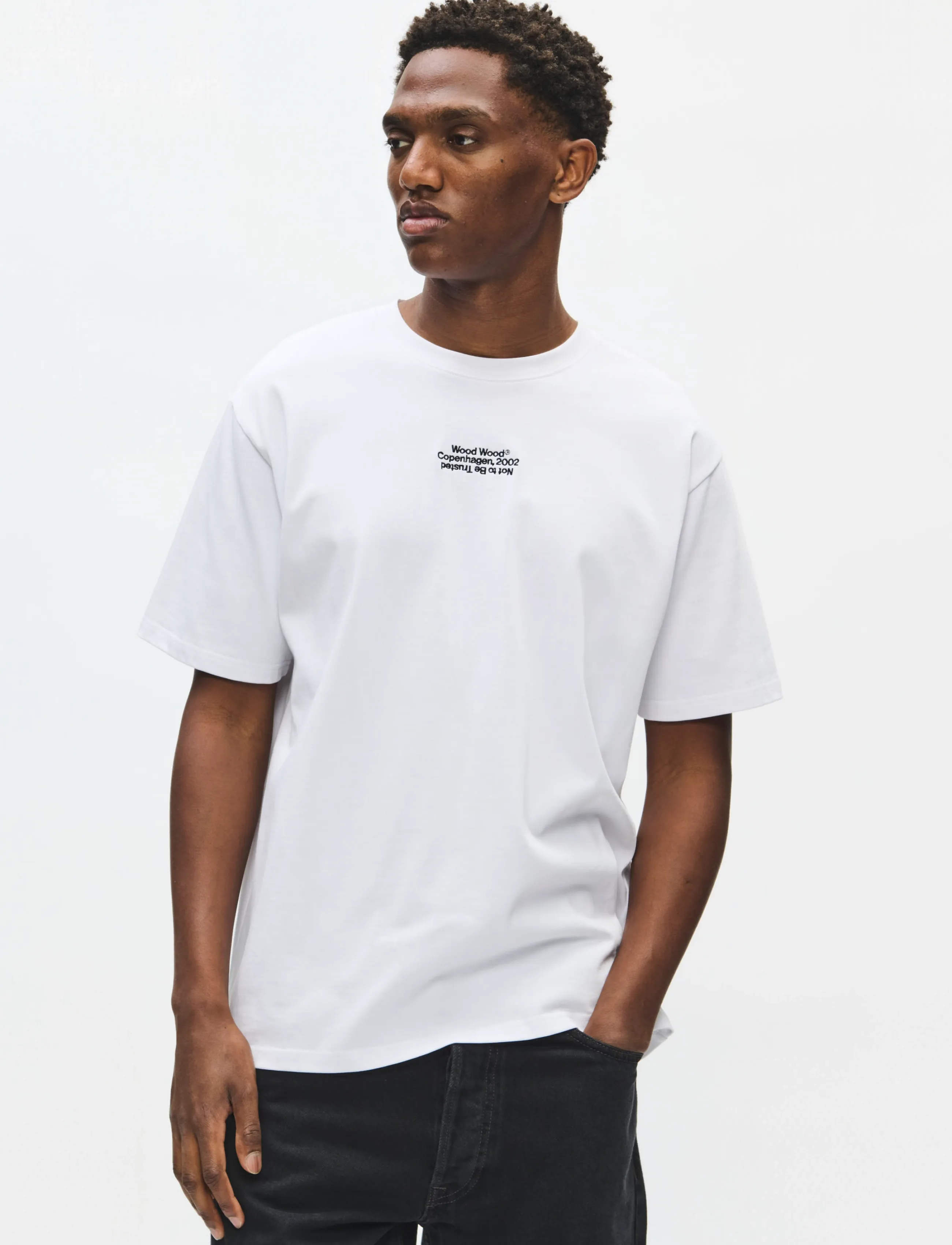 WOOD WOOD WWOliver tee 25490 - T-shirts - BRIGHT WHITE / white