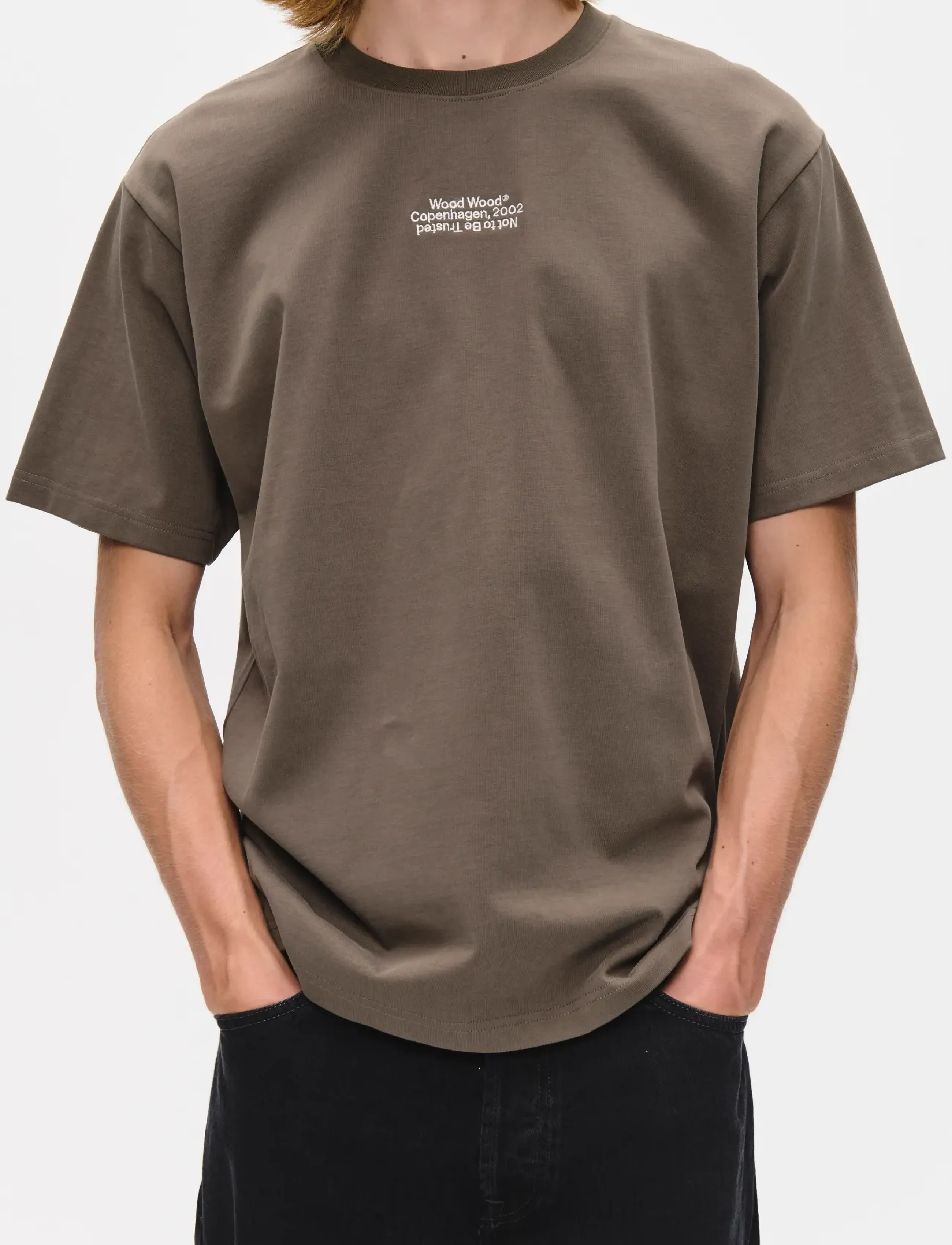 WOOD WOOD - WWOliver tee 25490 - short-sleeved t-shirts - crocodile - 4