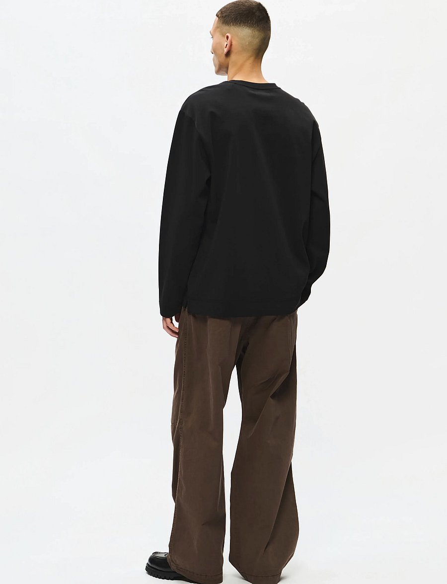 WOOD WOOD - WWRyan LS tee 25490 - långärmade t-shirts - black - 3