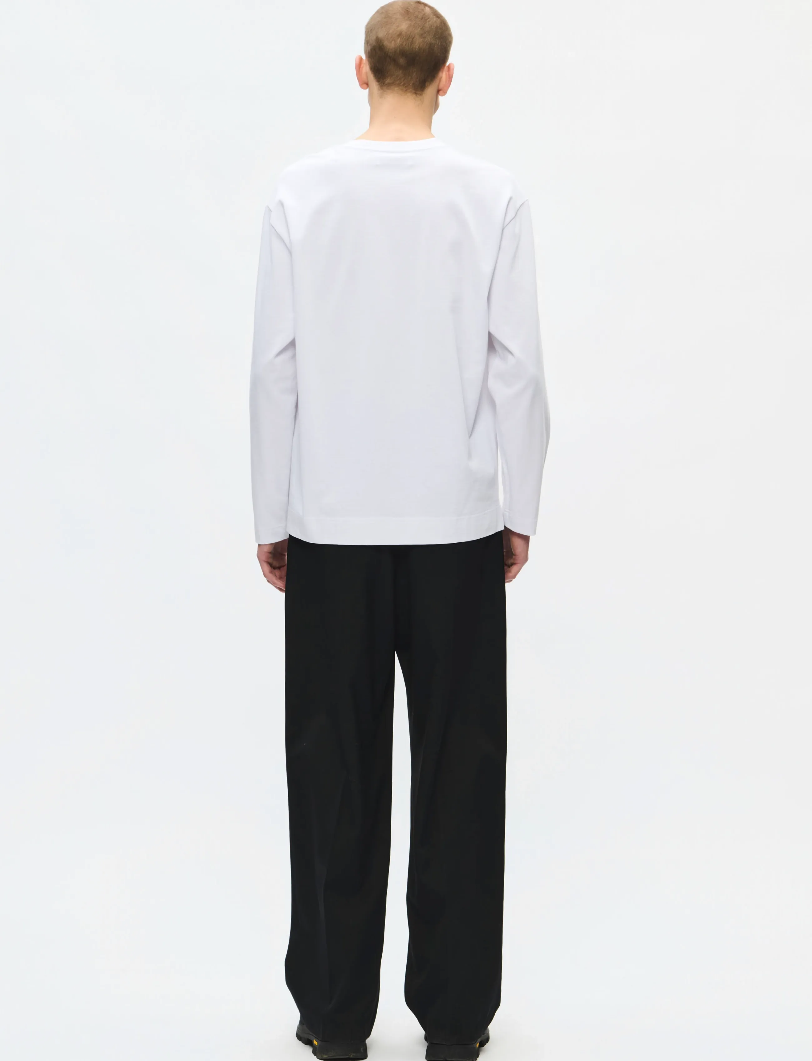 WOOD WOOD - WWRyan LS tee 25490 - langærmede t-shirts - bright white - 2