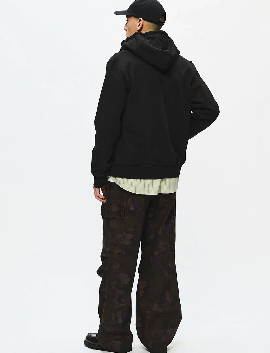 WOOD WOOD - WWIan zipper Hoodie 25429 - hoodies - black - 3