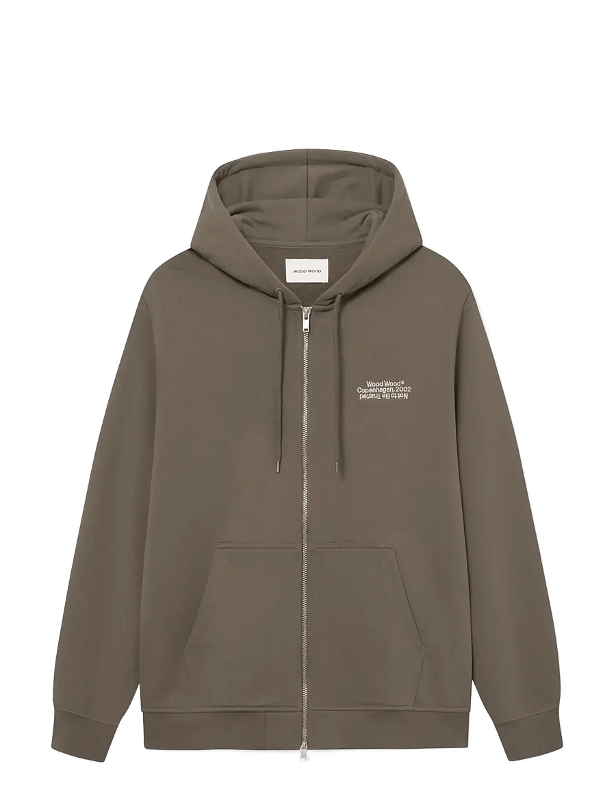 WOOD WOOD - WWIan zipper Hoodie 25429 - kapuzenpullover - crocodile - 1