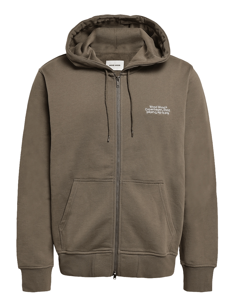 WOOD WOOD - WWIan zipper Hoodie 25429 - kapuzenpullover - crocodile - 1