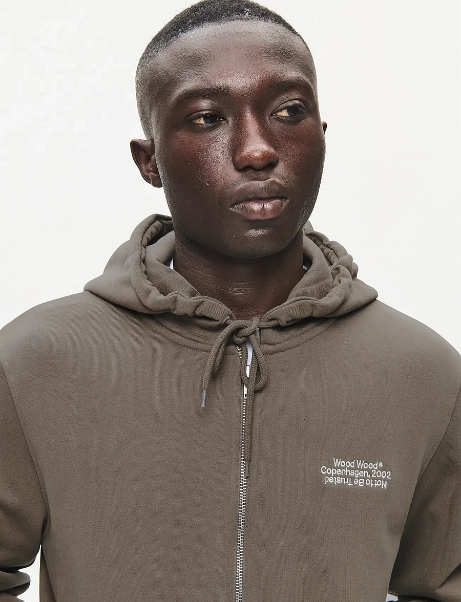 WOOD WOOD - WWIan zipper Hoodie 25429 - kapuzenpullover - crocodile - 2