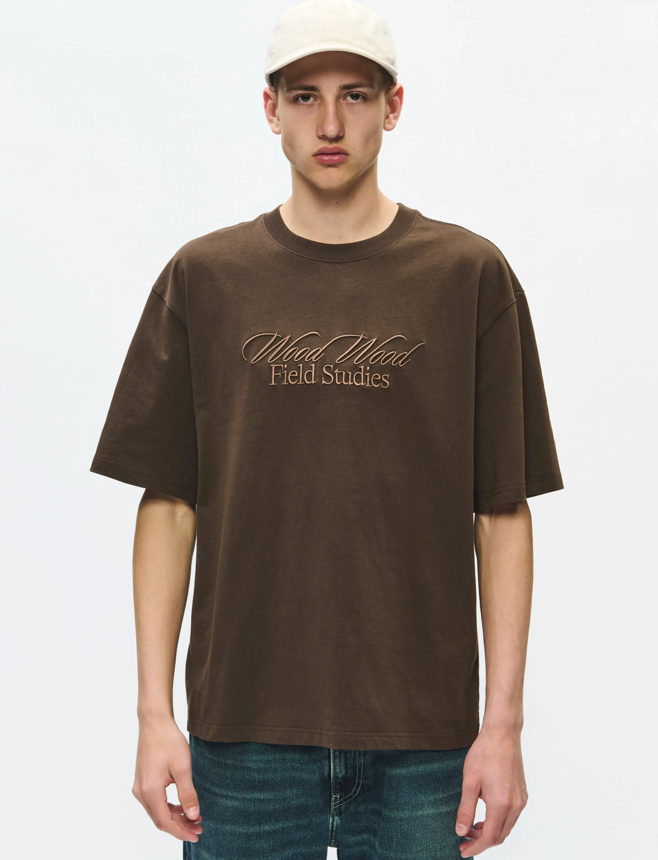 WOOD WOOD WWGary WWFS tee 25207 - Short-sleeved t-shirts - DELICIOSO / brown