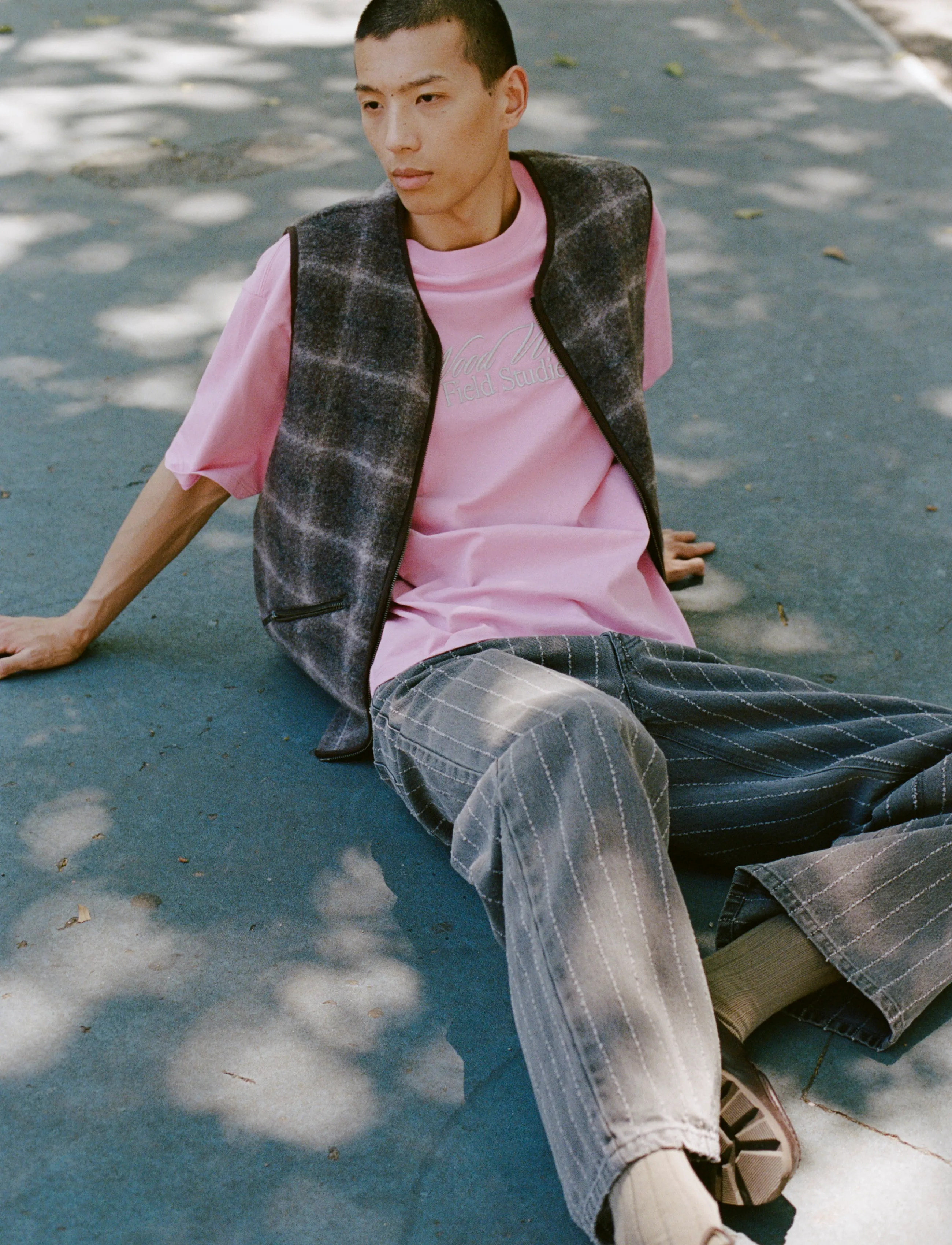 WOOD WOOD WWGary WWFS tee 25207 - Tøj - MOONLITE MAUVE / pink/rose