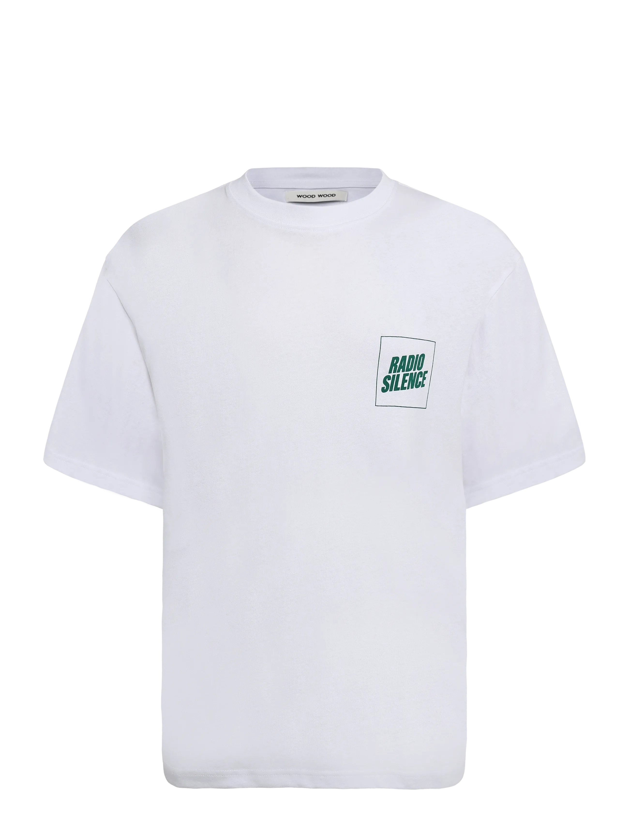 WOOD WOOD - WWGary radio tee 25220 - bright white - 1