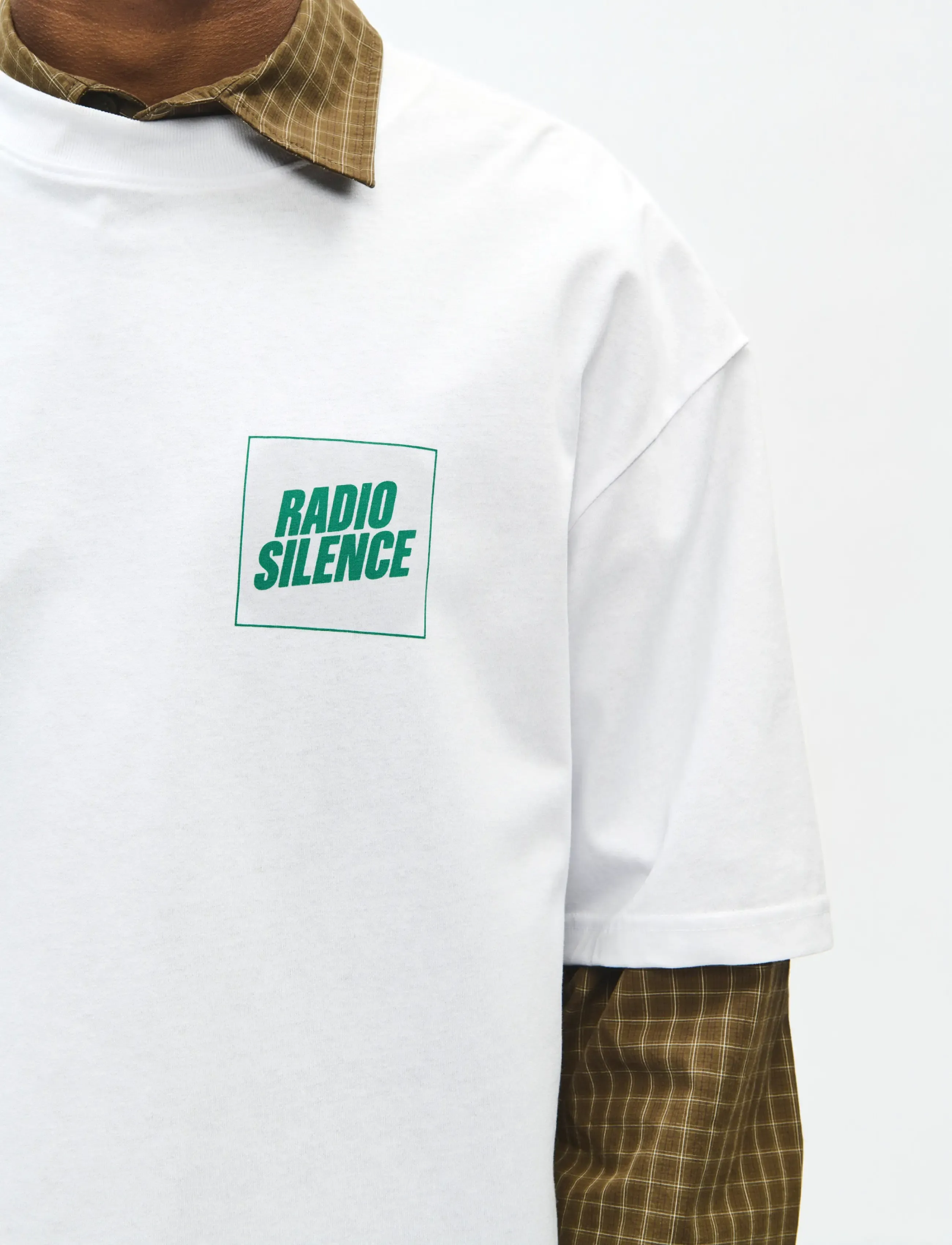 WOOD WOOD - WWGary radio tee 25220 - bright white - 3