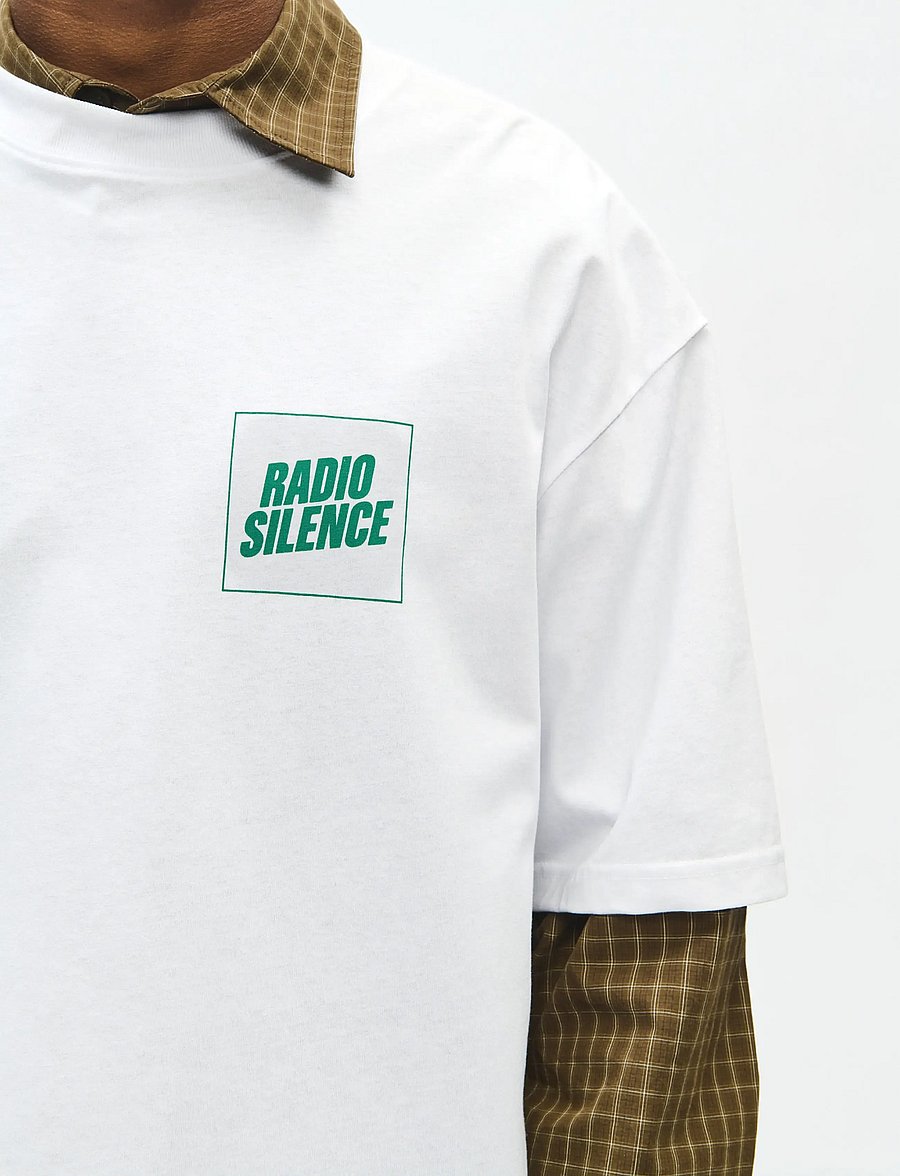 WOOD WOOD - WWGary radio tee 25220 - kurzärmelige t-shirts - bright white - 3