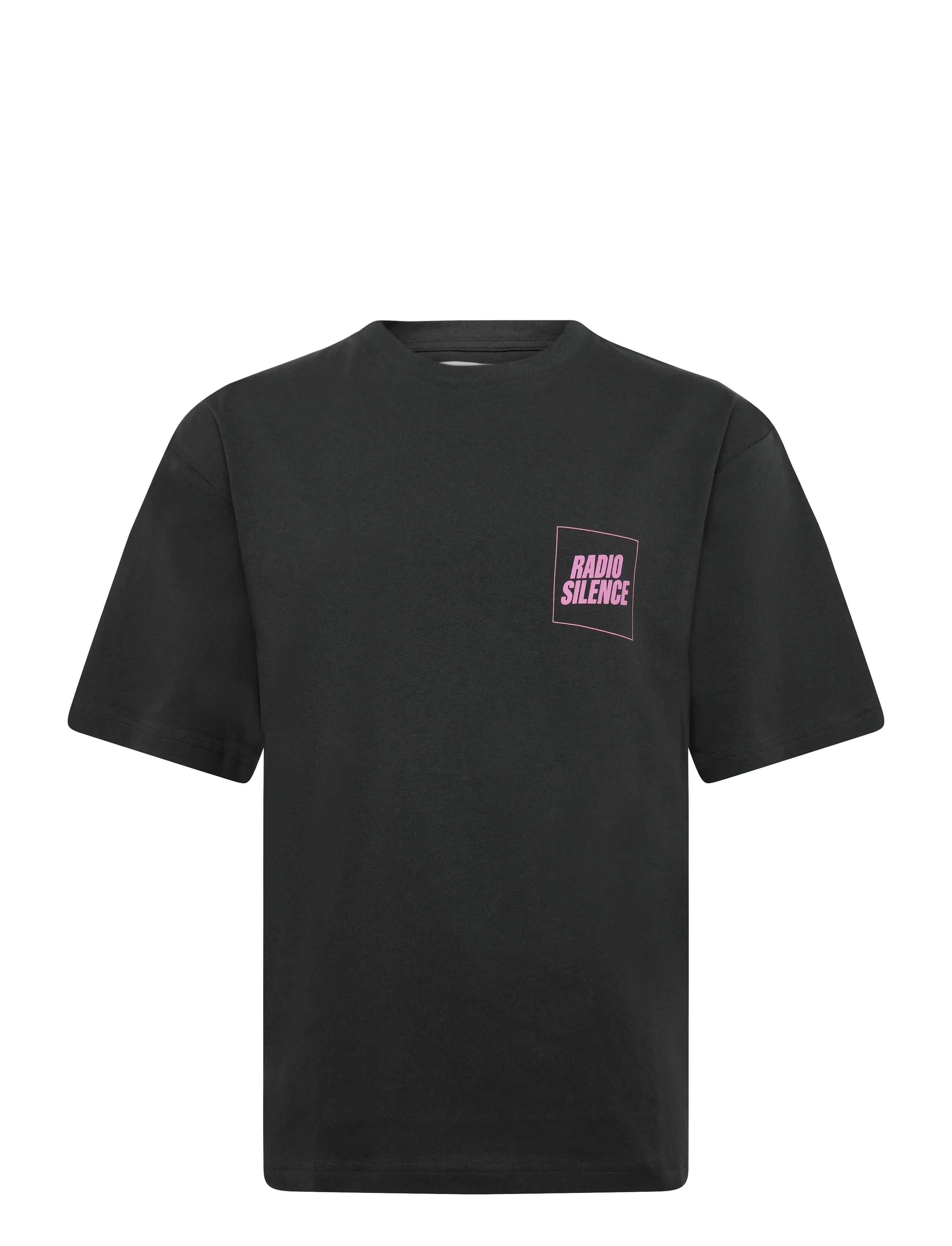 WOOD WOOD - WWGary radio tee 25220 - kortärmade t-shirts - pirate black - 1