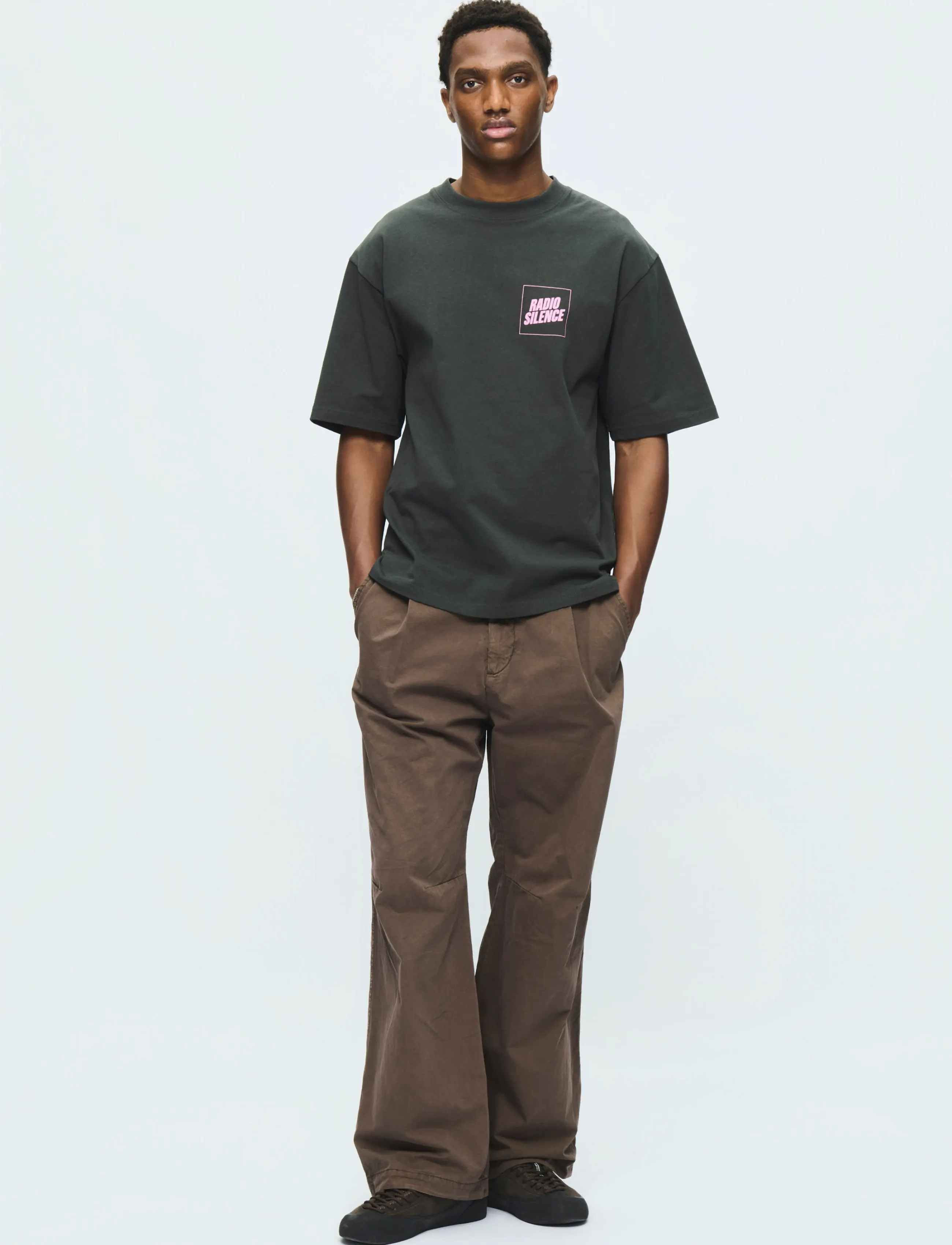 WOOD WOOD - WWGary radio tee 25220 - kortärmade t-shirts - pirate black - 4