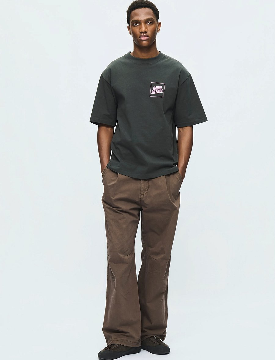 WOOD WOOD - WWGary radio tee 25220 - kurzärmelige t-shirts - pirate black - 4
