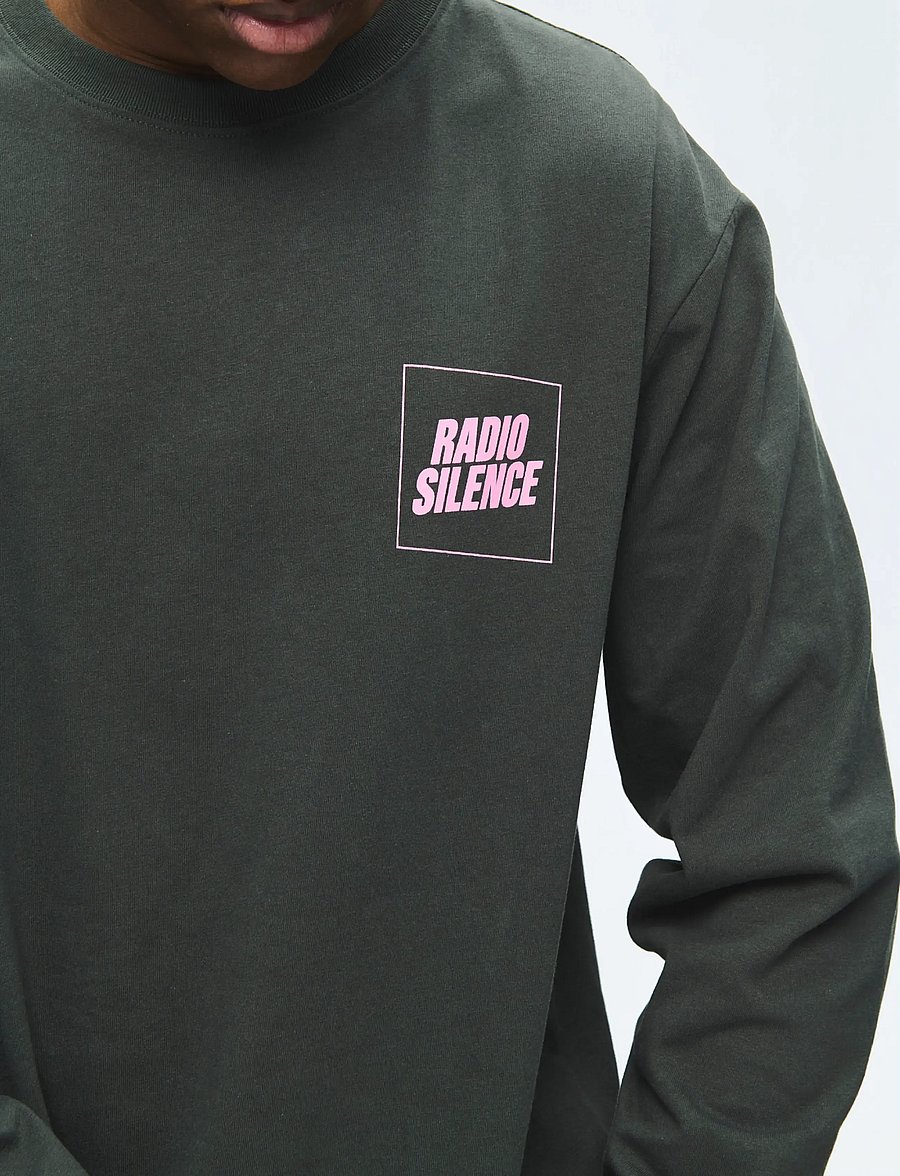 WOOD WOOD - WWRyan radio LS tee 25220 - pikkade varrukatega t-särgid - pirate black - 5