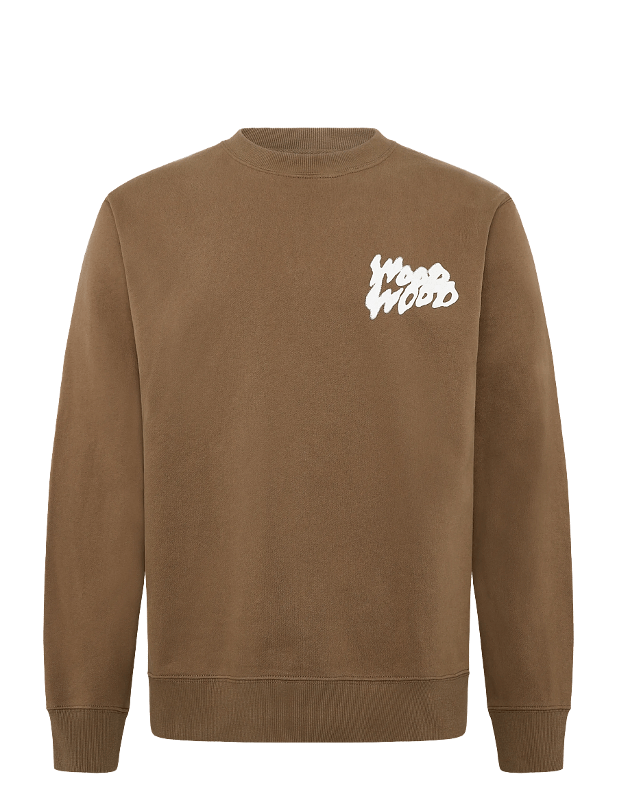 WOOD WOOD - WWColter cloud crew neck 25211 - shop efter stil - desert palm - 1