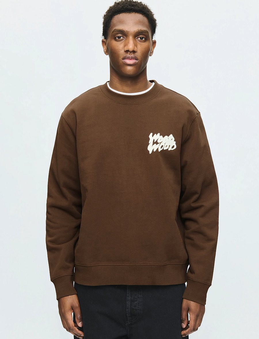 WOOD WOOD - WWColter cloud crew neck 25211 - shop efter stil - desert palm - 0