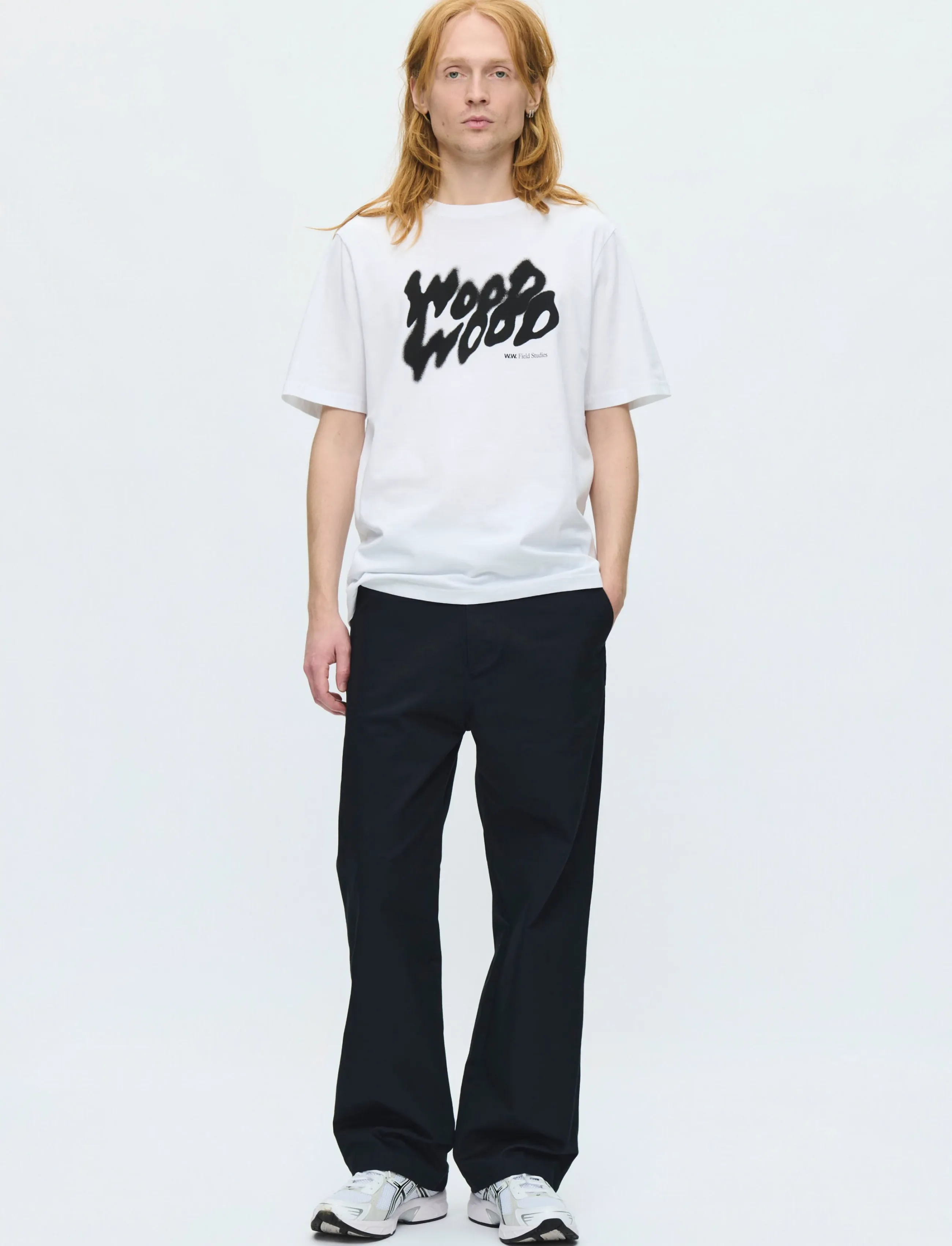 WOOD WOOD WWBobby cloud tee 25493 - Streetstyle - BRIGHT WHITE / white