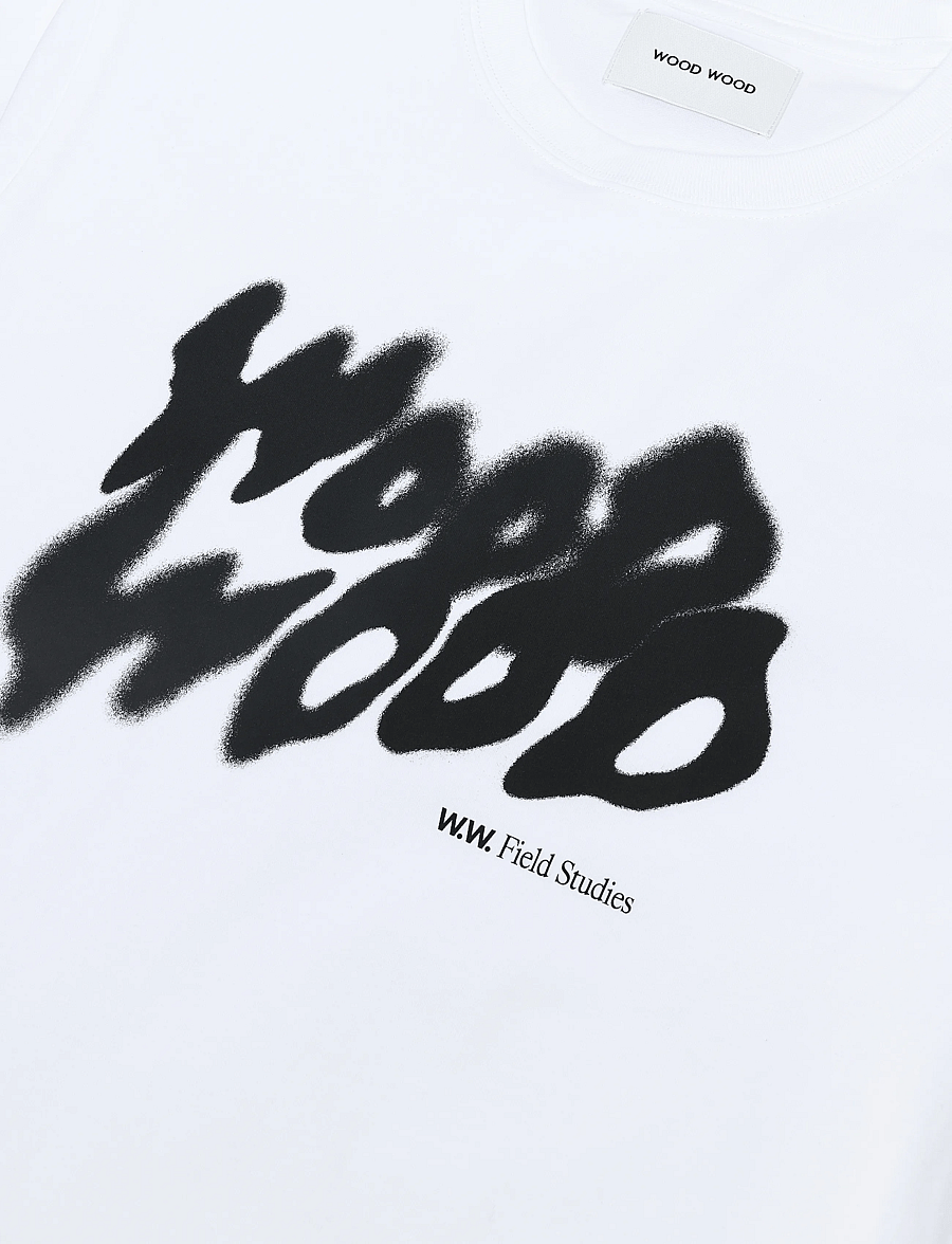 WOOD WOOD - WWBobby cloud tee 25493 - short-sleeved t-shirts - bright white - 3