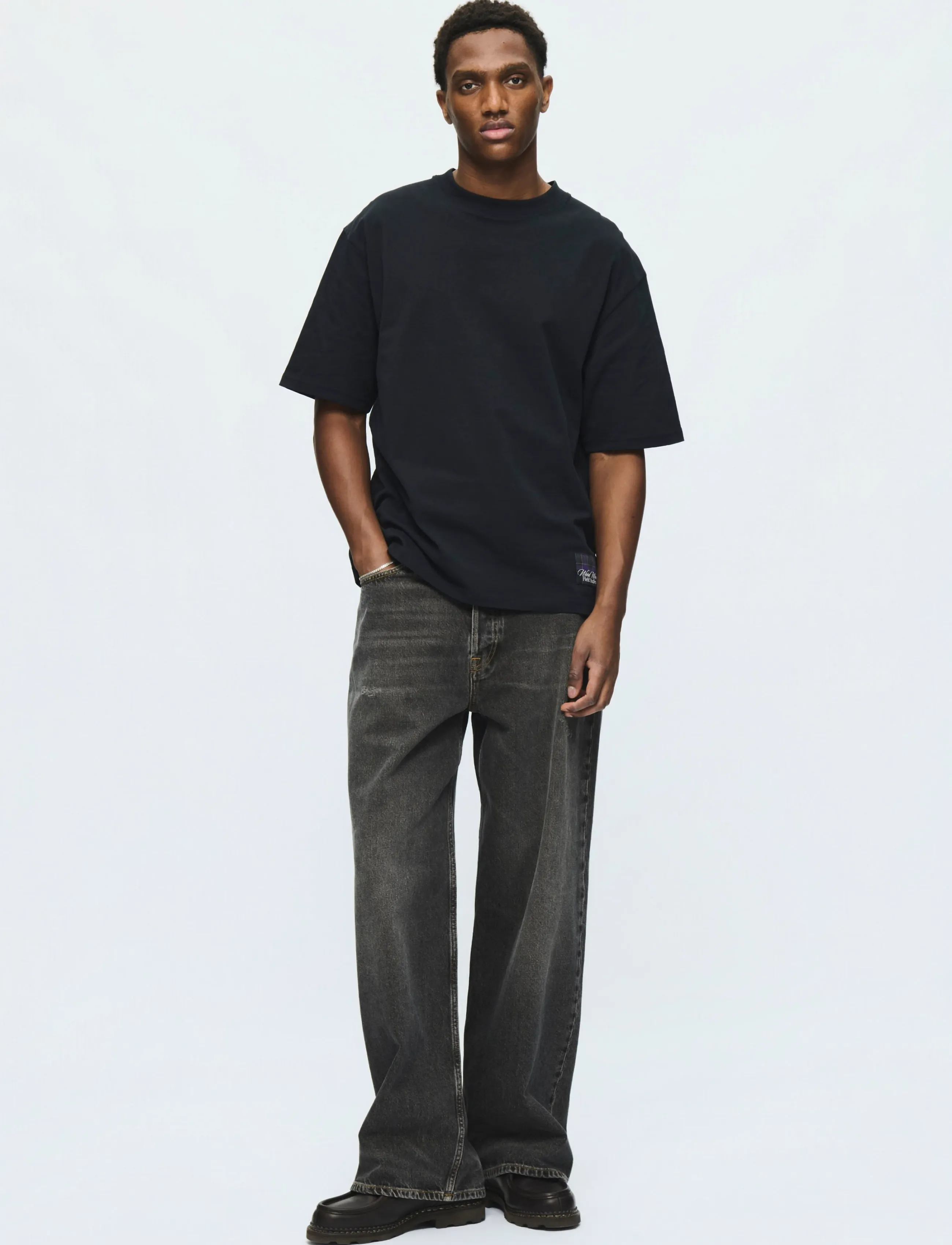 WOOD WOOD Wwgary Field Tee 25220, Mænd, T-Shirt, Sort, Str: XL