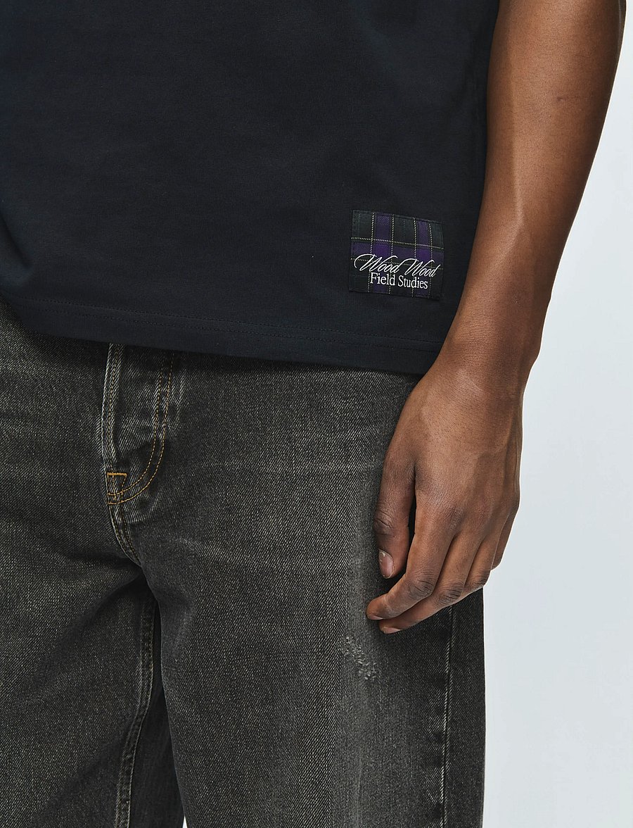 WOOD WOOD - WWGary field tee 25220 - kortærmede t-shirts - black - 4
