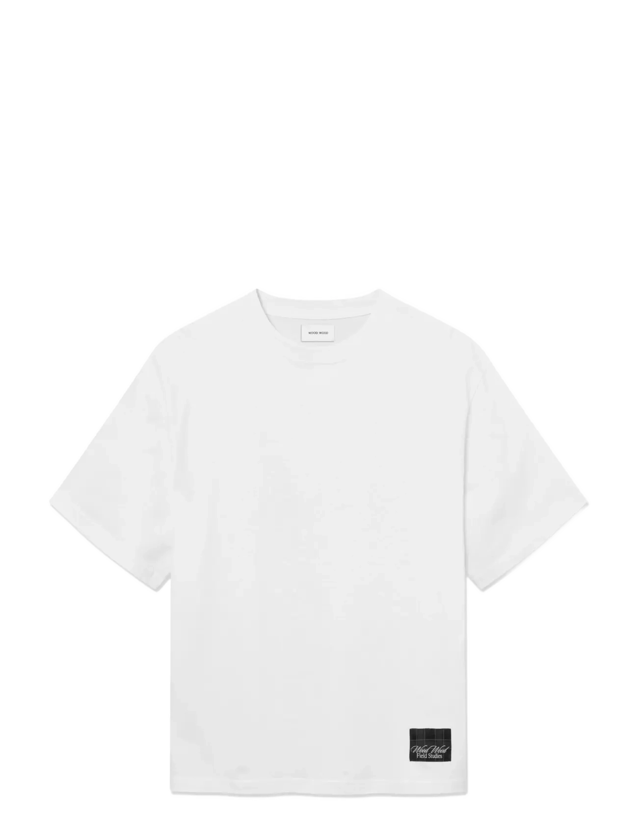 WOOD WOOD - WWGary field tee 25220 - kurzärmelige t-shirts - bright white - 1