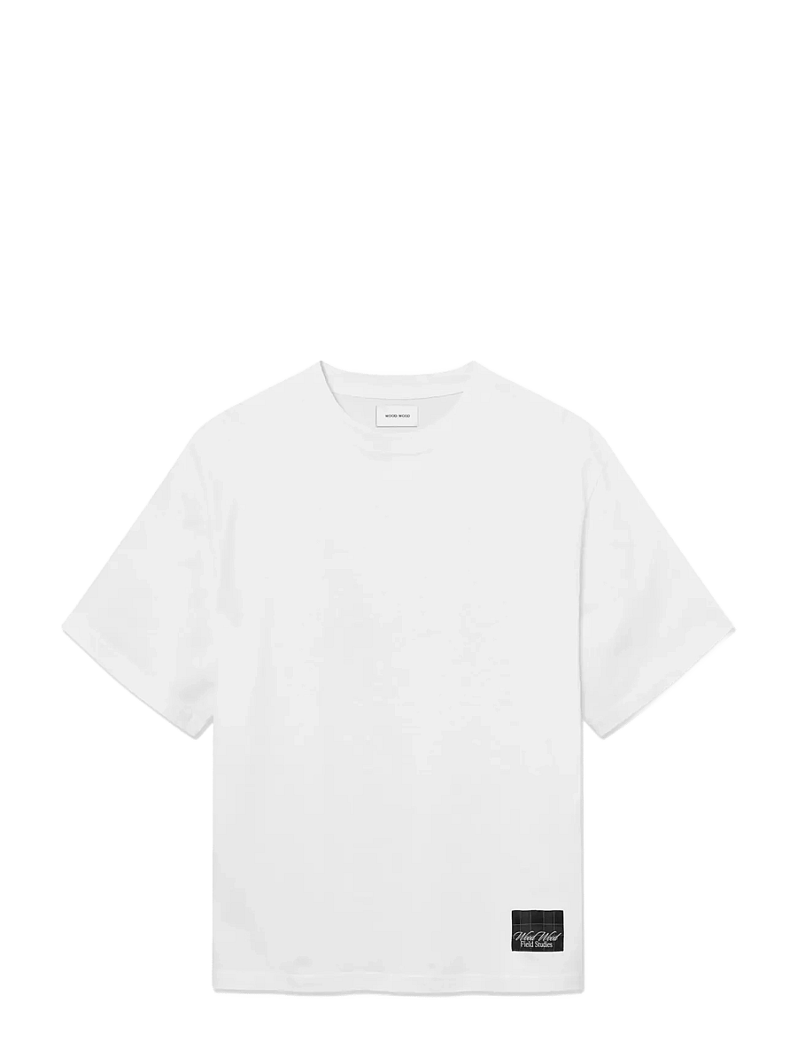 WOOD WOOD - WWGary field tee 25220 - kurzärmelige t-shirts - bright white - 1