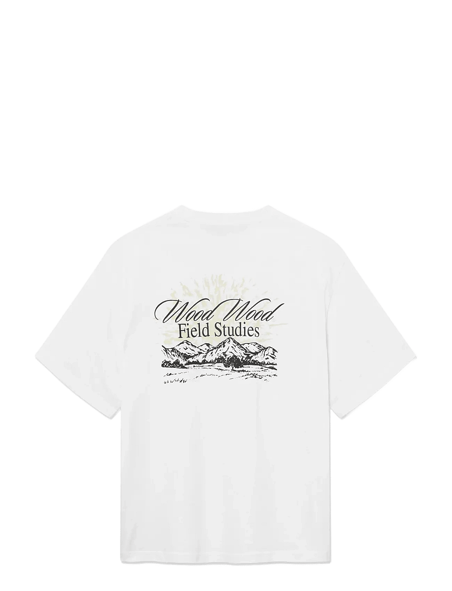 WOOD WOOD - WWGary field tee 25220 - kurzärmelige t-shirts - bright white - 2