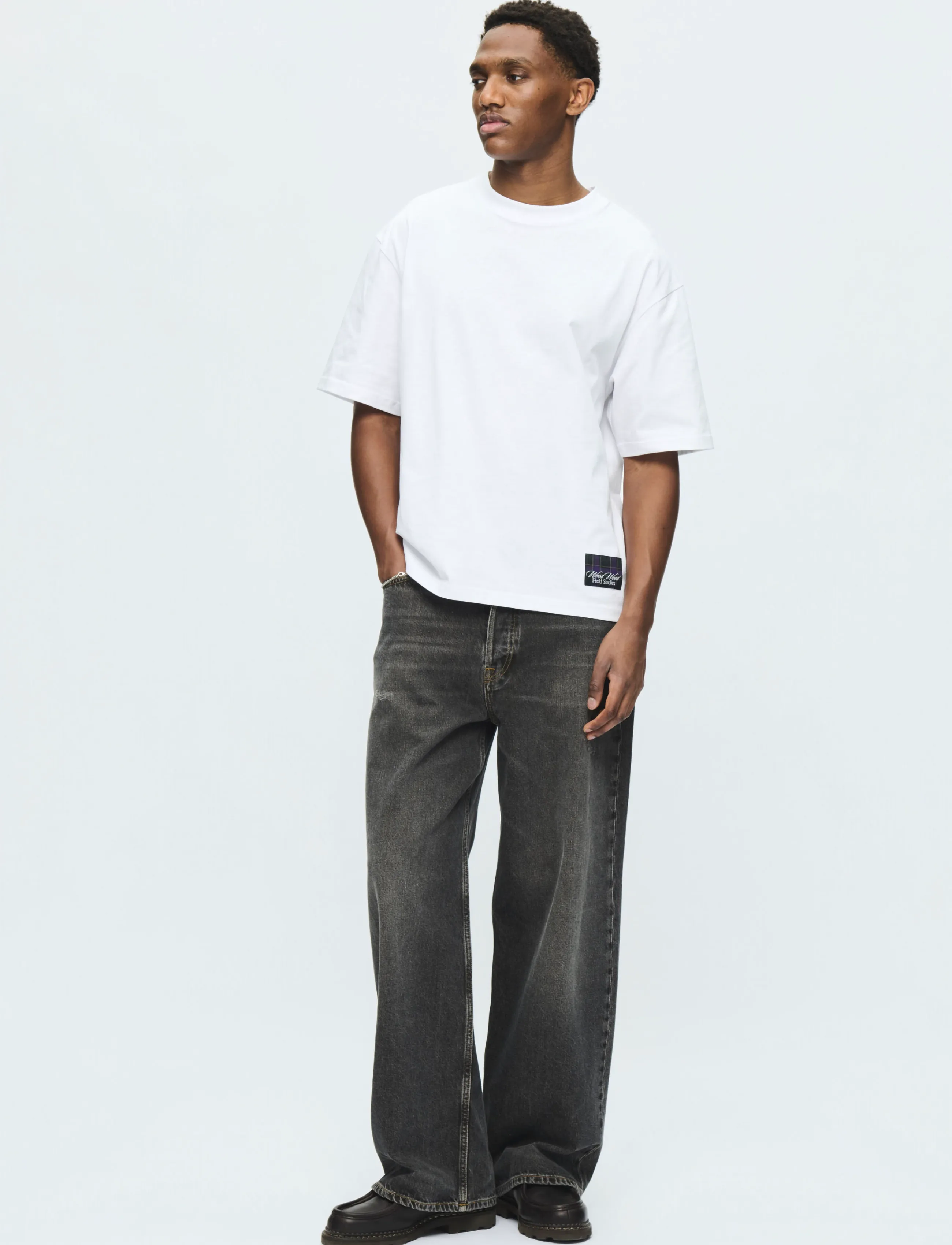WOOD WOOD - WWGary field tee 25220 - kurzärmelige t-shirts - bright white - 4
