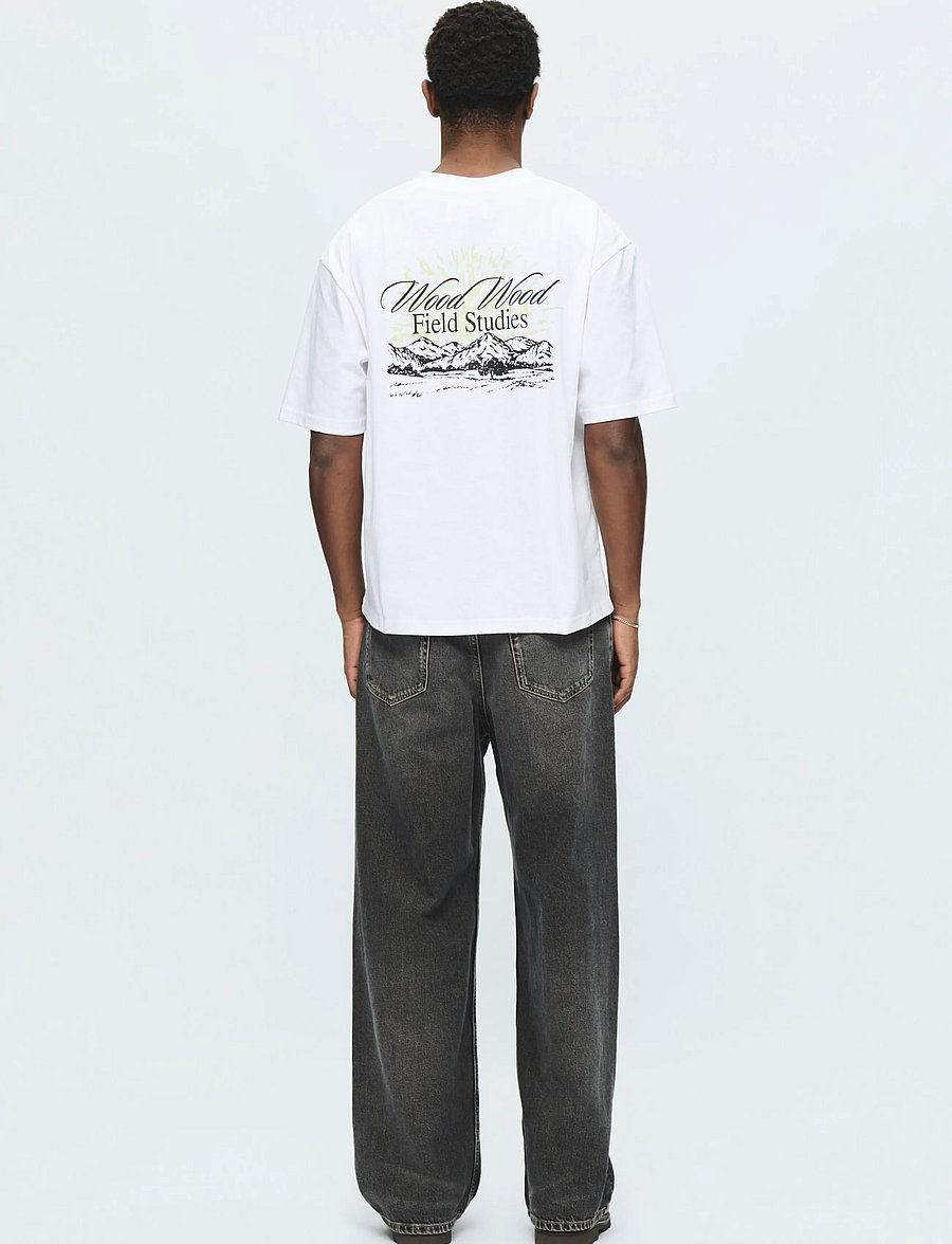 WOOD WOOD - WWGary field tee 25220 - kurzärmelige t-shirts - bright white - 5