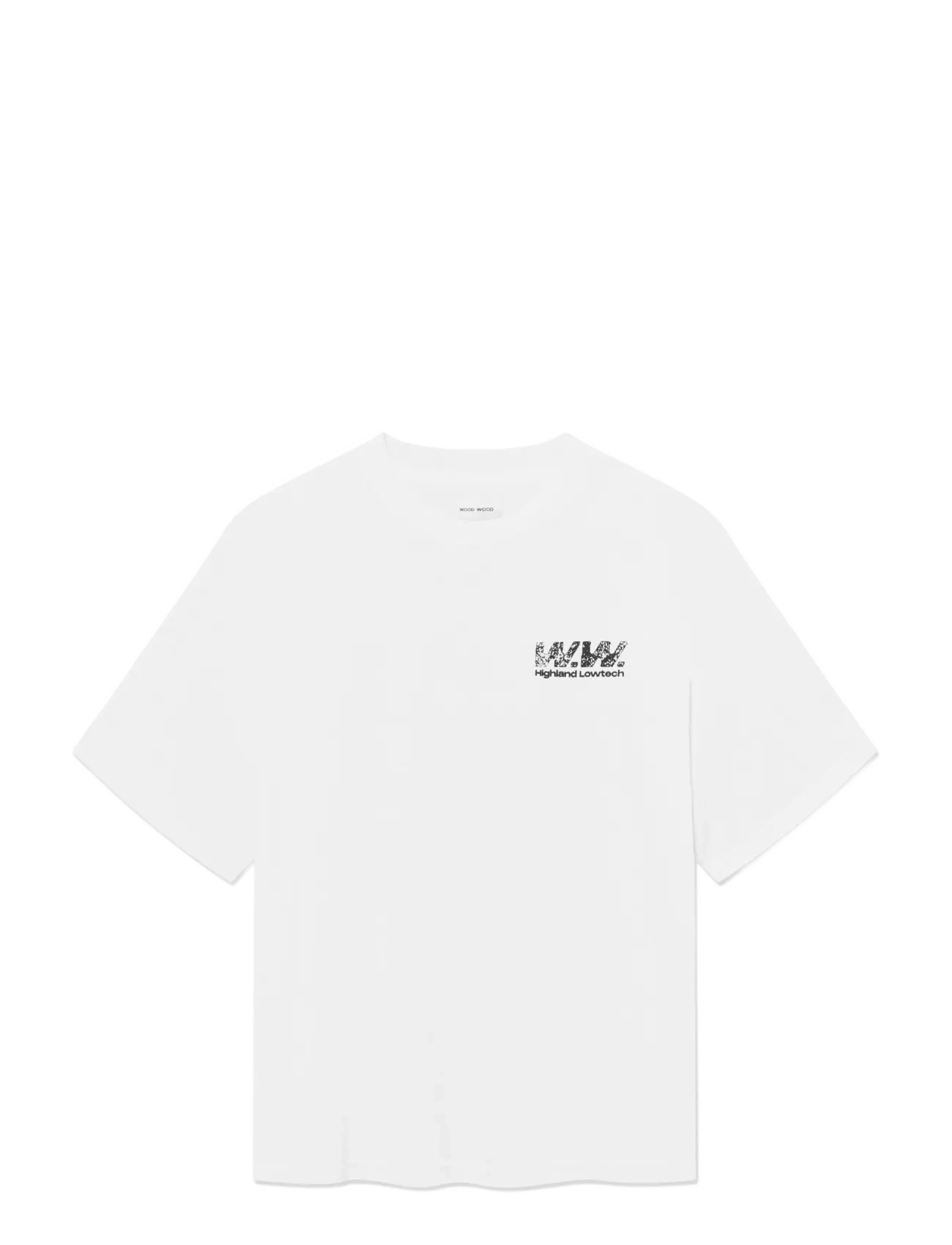 WOOD WOOD - WWGary 160BPM tee 25220 - kortærmede t-shirts - bright white - 1