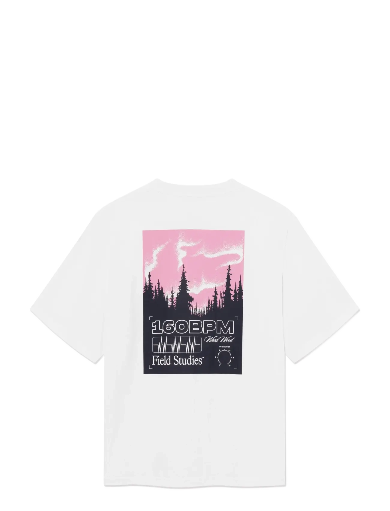 WOOD WOOD - WWGary 160BPM tee 25220 - kortærmede t-shirts - bright white - 2